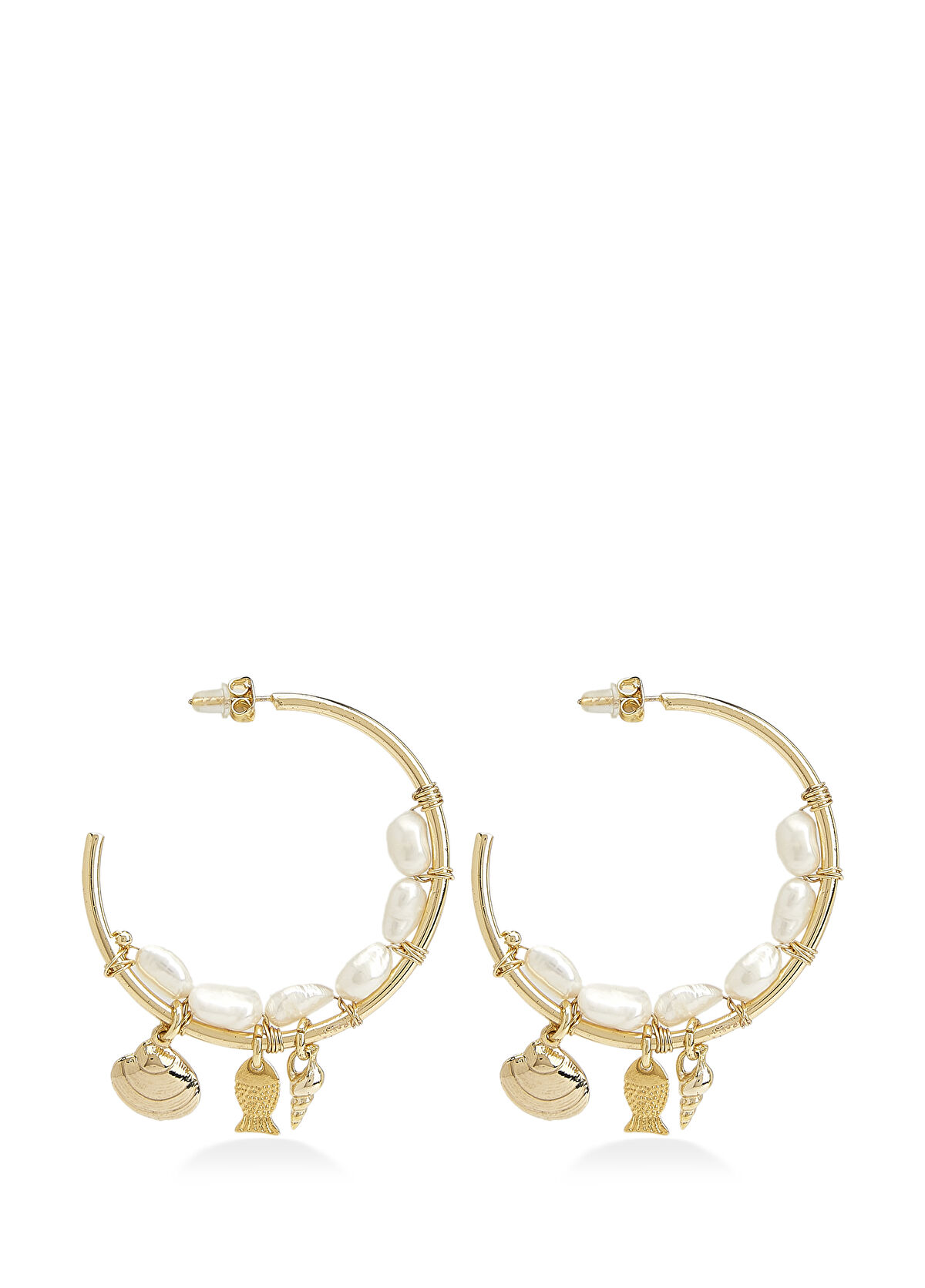 Beymen Club Women's Earrings With White Pearl Detail - 3