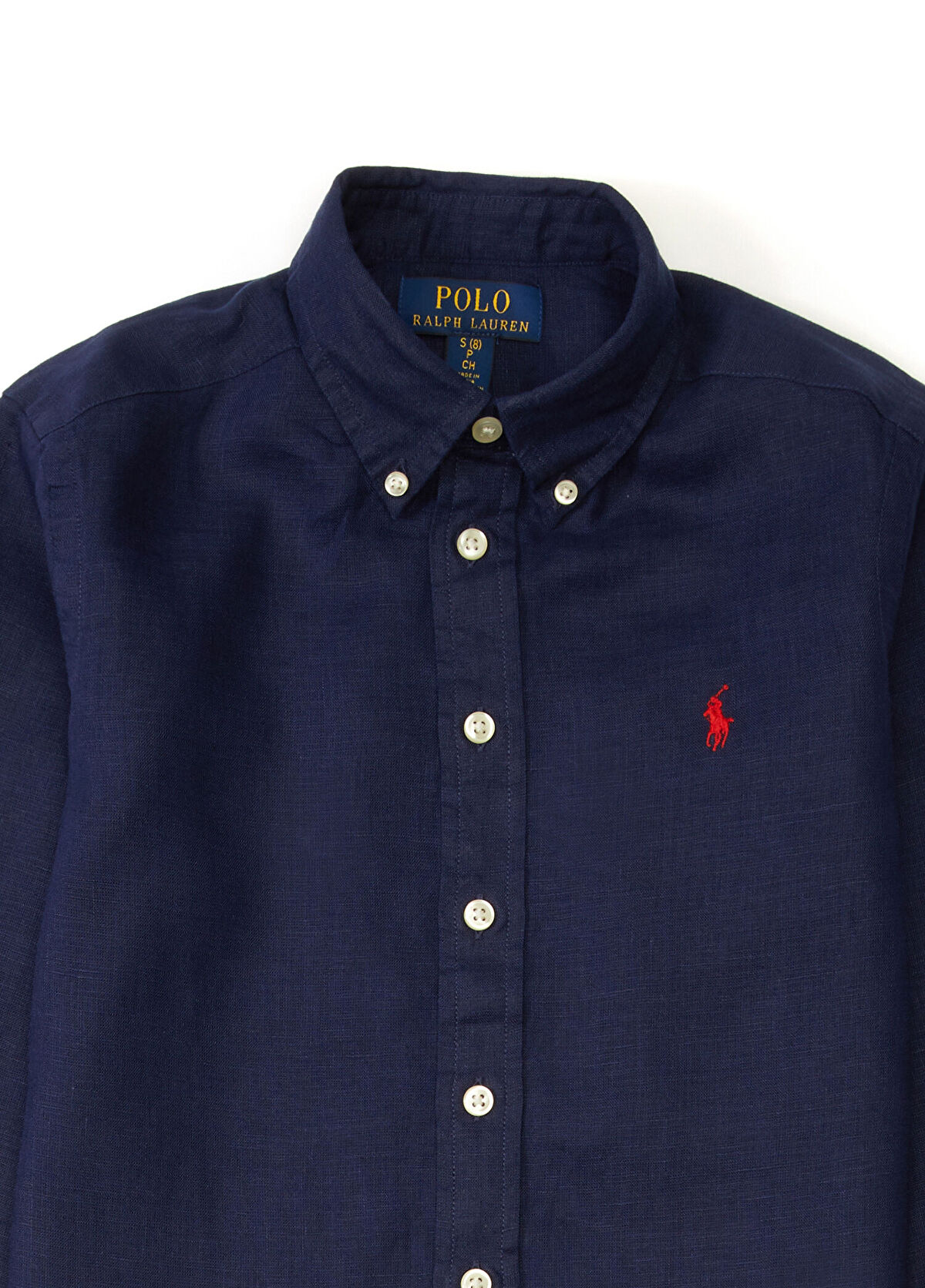Polo Ralph Lauren Lacivert Çocuk Keten Gömlek - 3