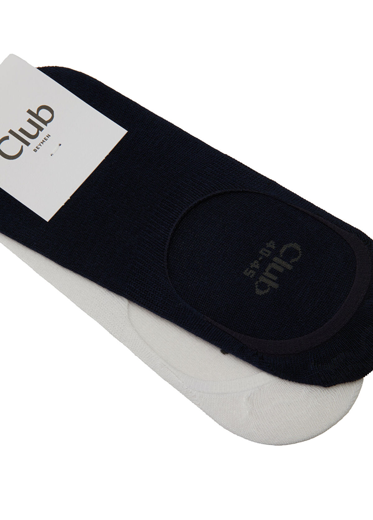 Beymen Club Navy Blue White Men's Bamboo Socks Set - 3