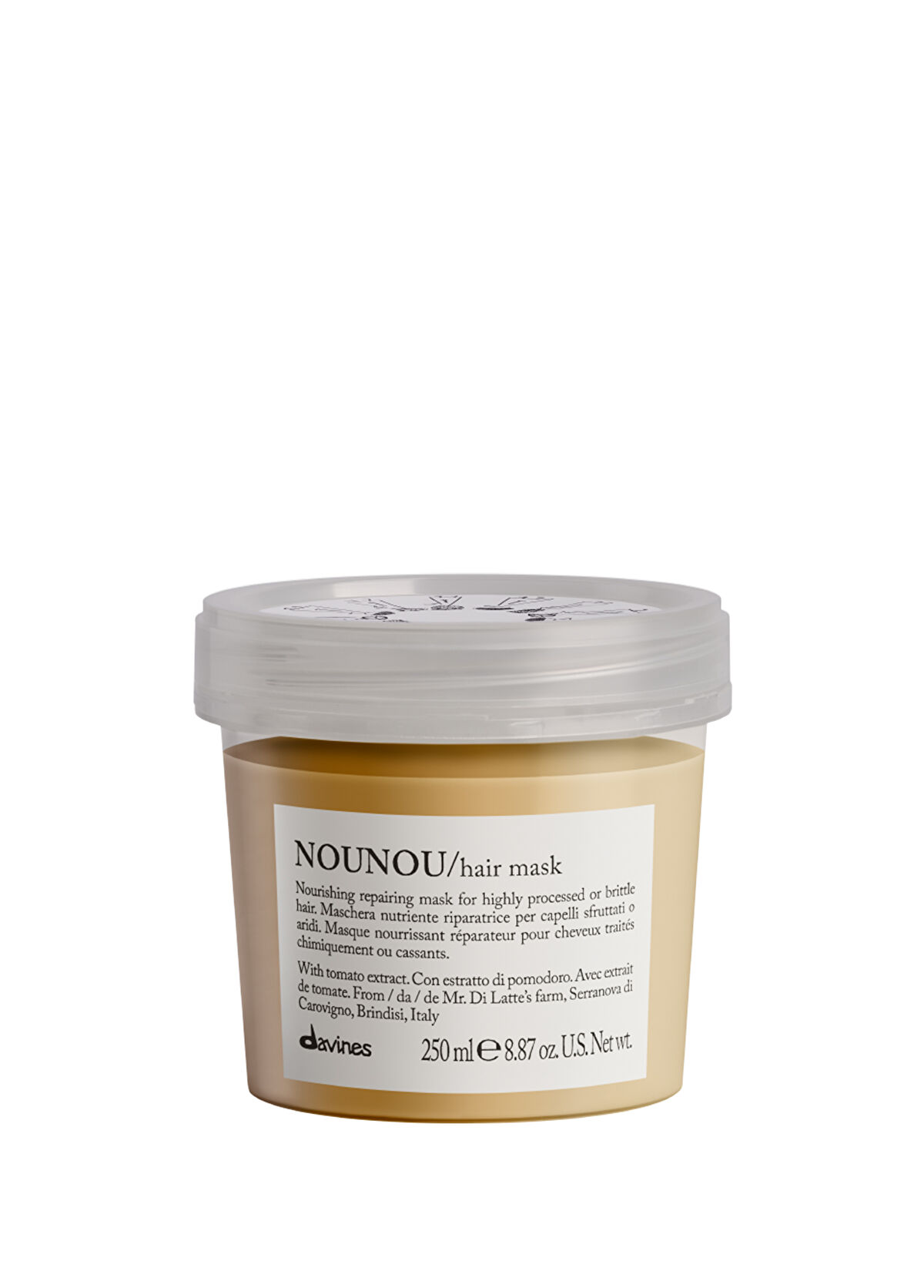 Davines Nounou Hair Mask Nourishing and Protective Care Mask 250 ml - 1