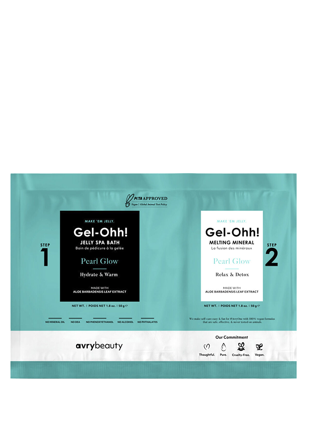 Voesh New York Come-oh! Pearl Glow Jelly Spa Pedicure Set - 1