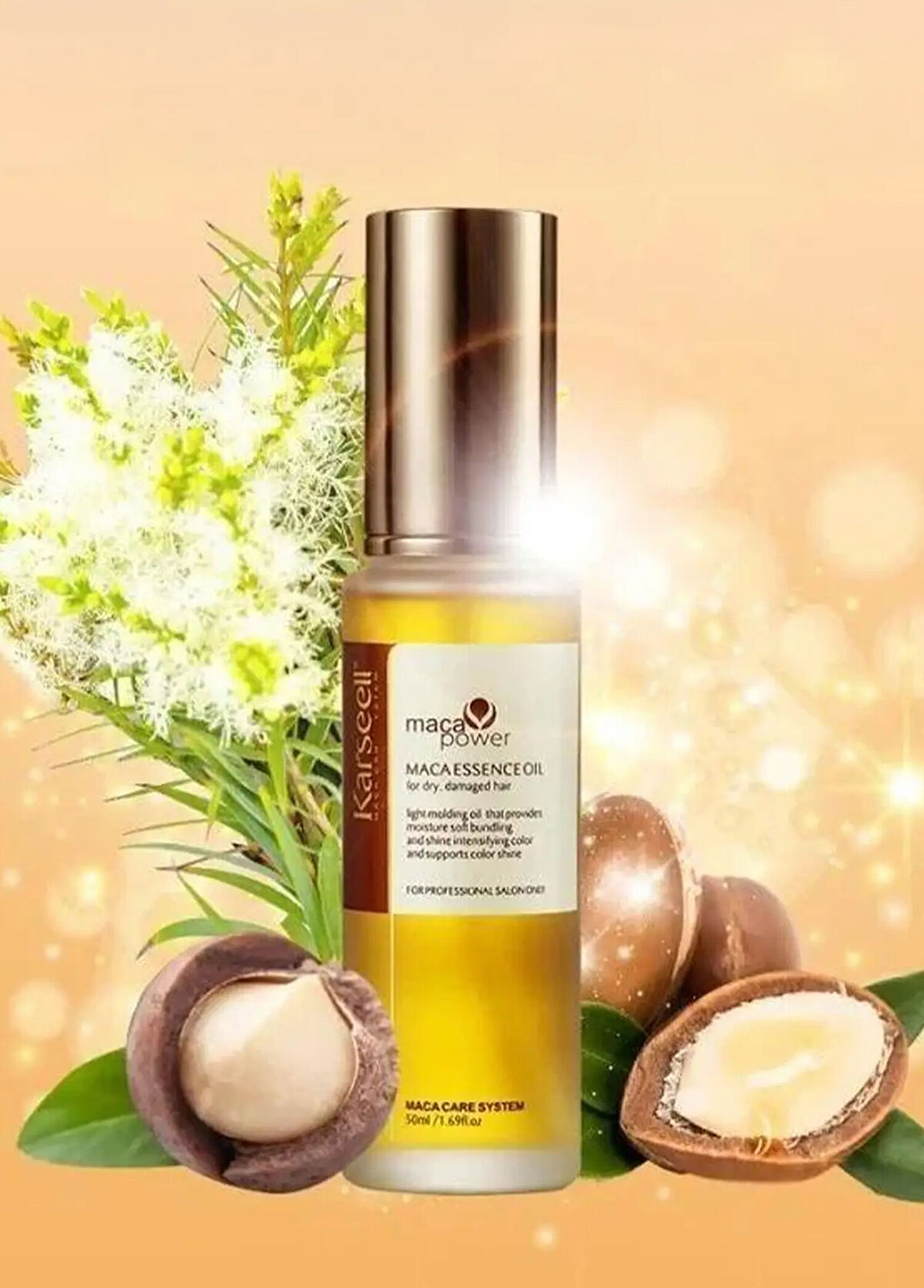 Karseell Maca Power Maca Essence Argan Oil Yıpranmış Saçlar İçin Onarıcı Saç Yağı 50 ml - 3