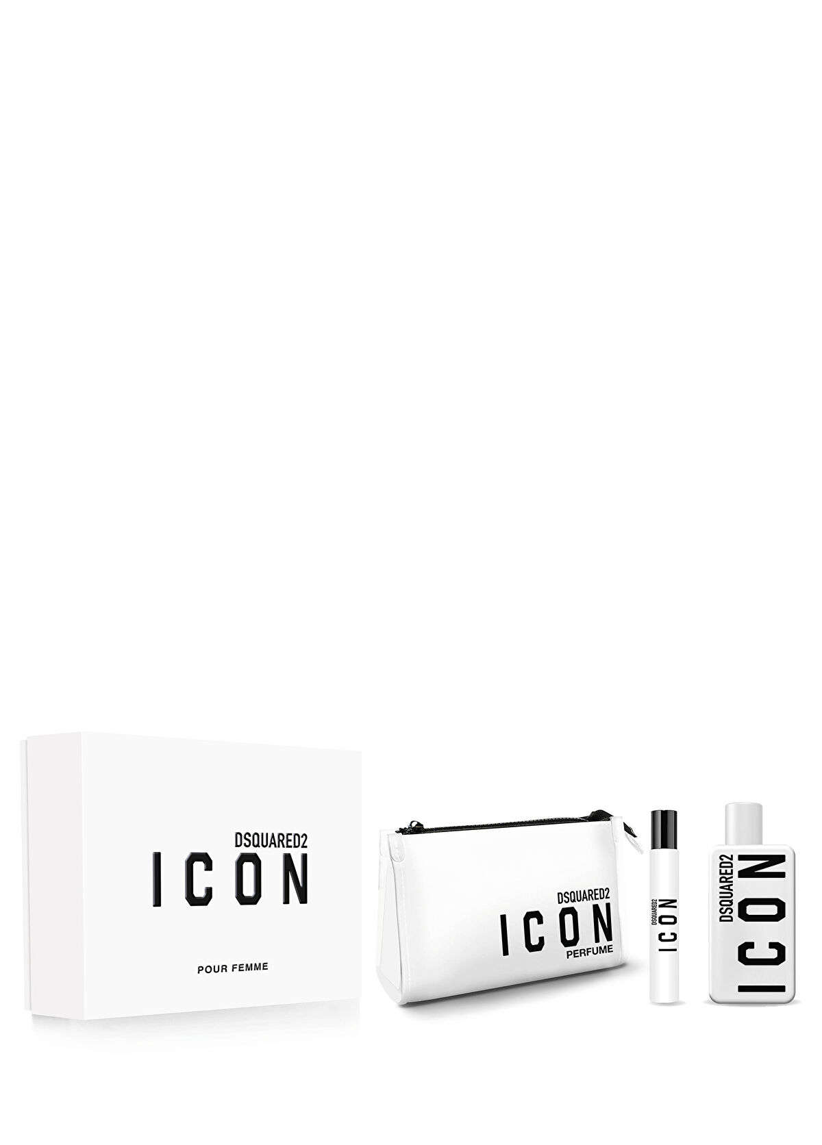 Dsquared2 Icon Pour Femme EDP 100 ml Perfume+10 ml Travel Size+Bag Women's Perfume Set - 1