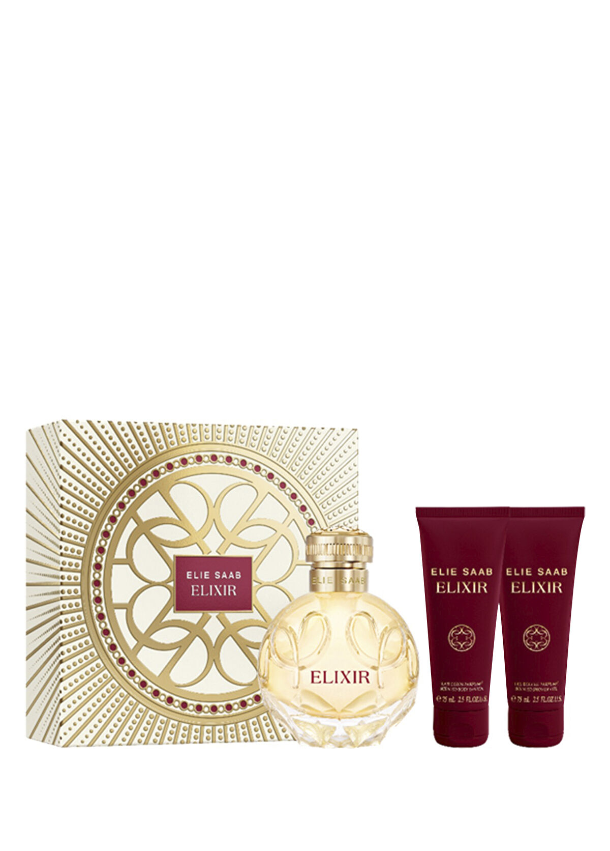 Elie Saab Elixir EDP 100 ml + 75 ml x 2 Vücut Losyonu Gift Kadın Parfüm Seti - 1