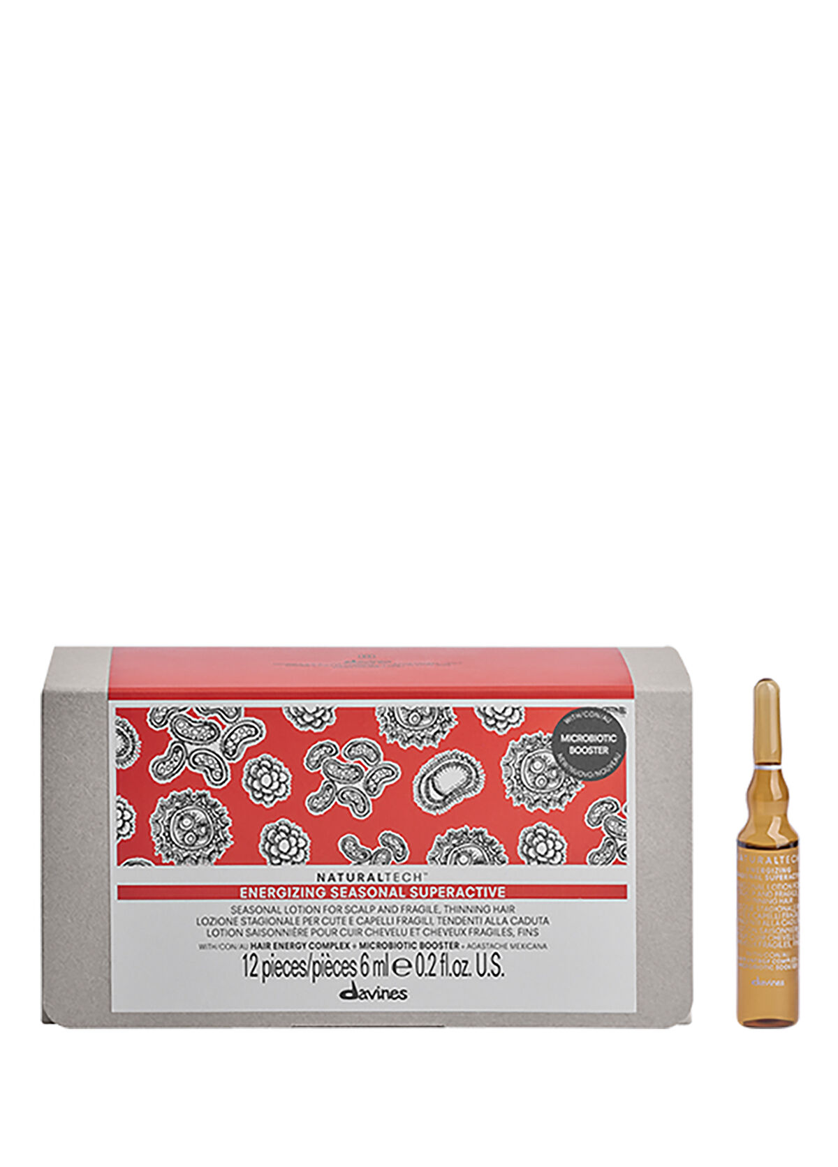 Davines Energizing Seasonal Superactive Care Ampoules for Seasonal Spills 12x6 ml - 1