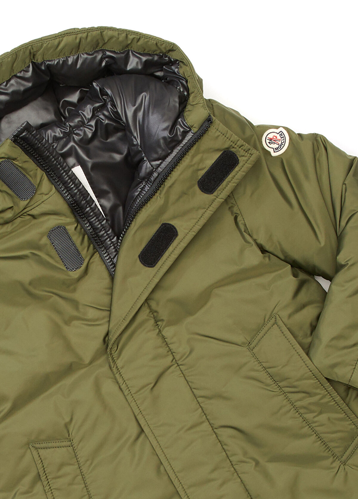 Moncler Yeşil Kapüşonlu Erkek Çocuk Parka - 3