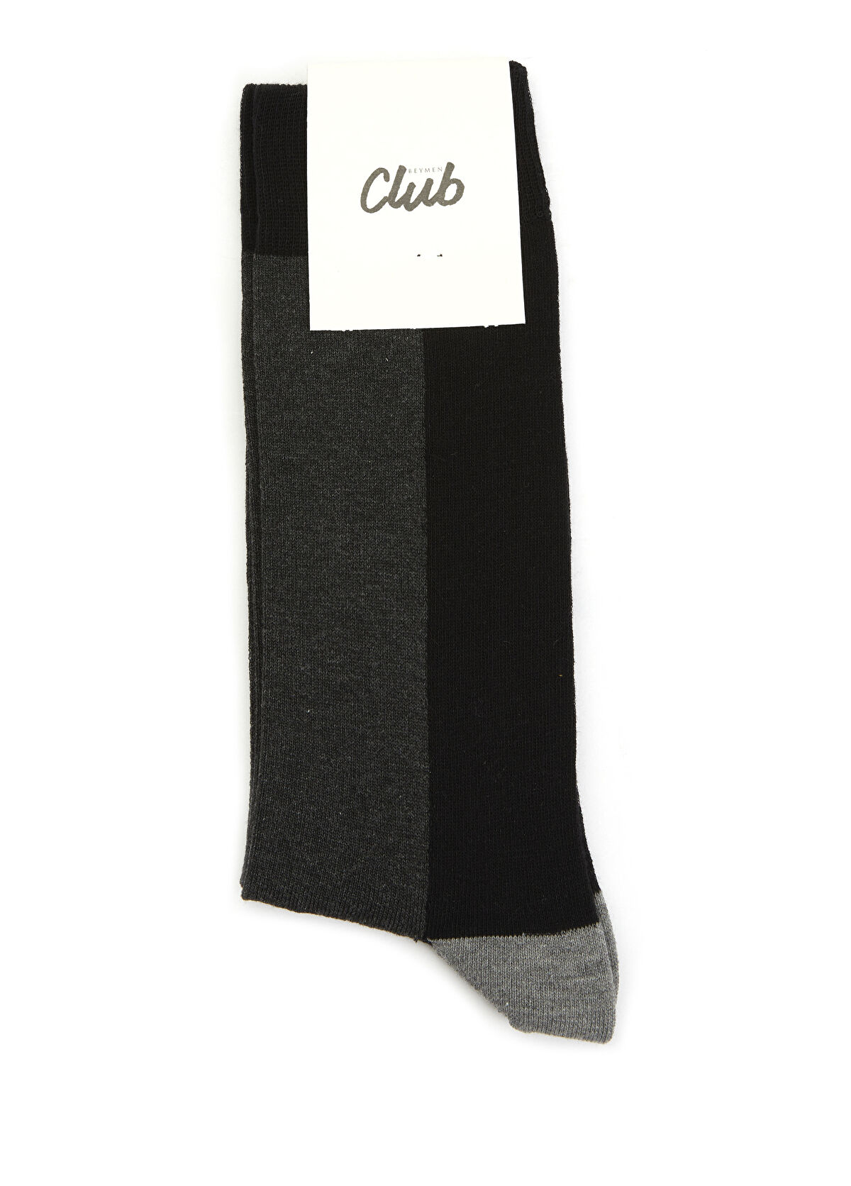 Beymen Club Anthracite Colour Blocked Men's Socks - 1