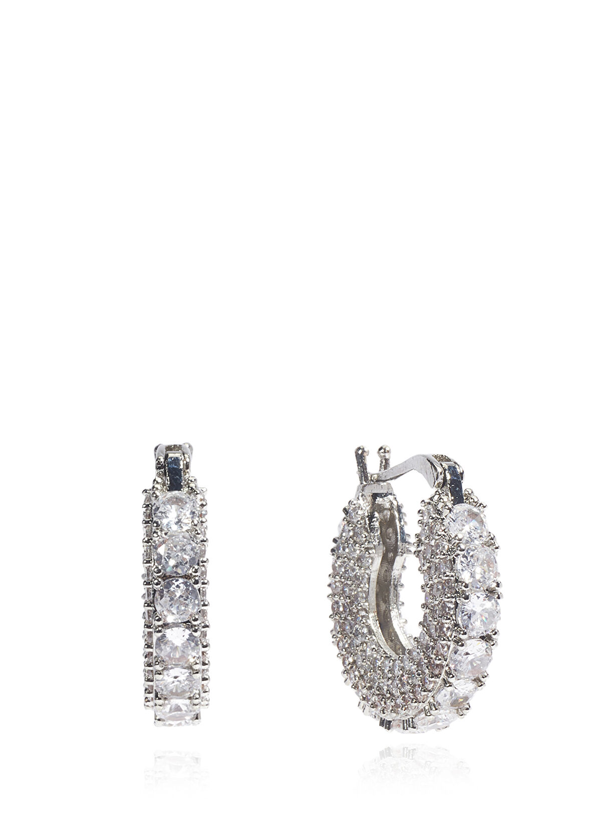 Beymen Club Silver Women's Hoop Earrings - 3
