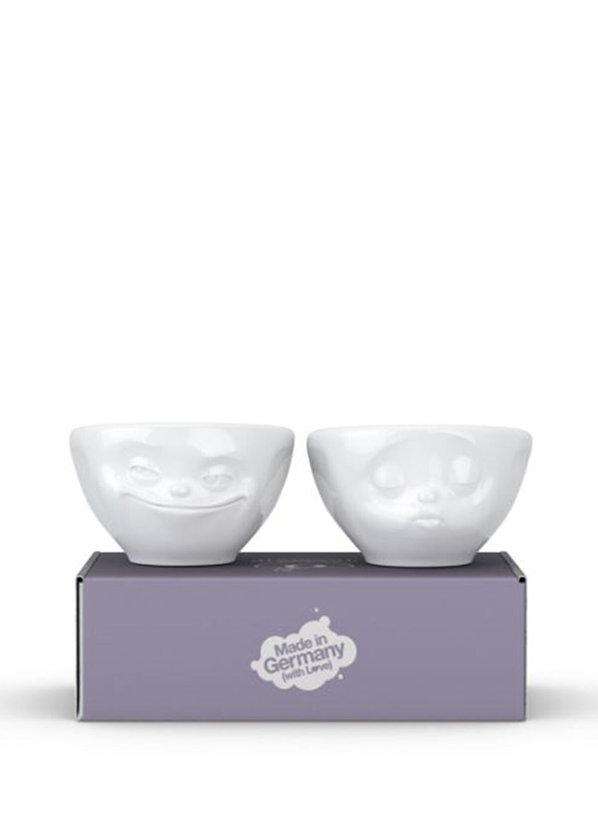 Tassen Grinning & Kissing Beyaz Porselen 2'li Kase Seti - 3