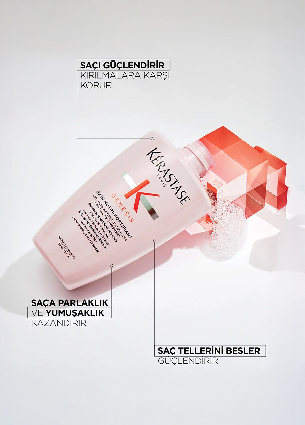 Kerastase Genesis Anti-Shedding Shampoo 250 ml + Serum 90 ml Hair Care Set of 2  - 3