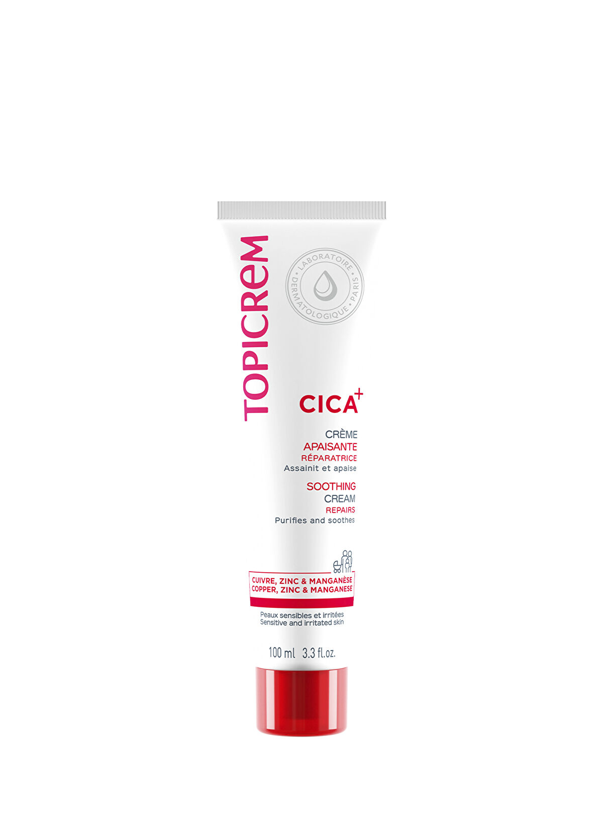 Topicrem Cica Soothing Repair Cream for Irritated Skin 100 ml - 1