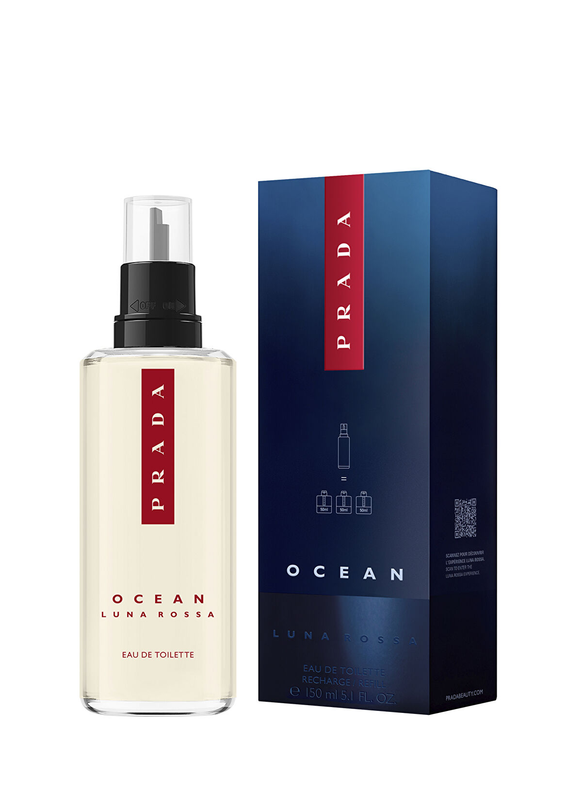 Prada Luna Rossa Ocean EDT 150 ml Refill - 3