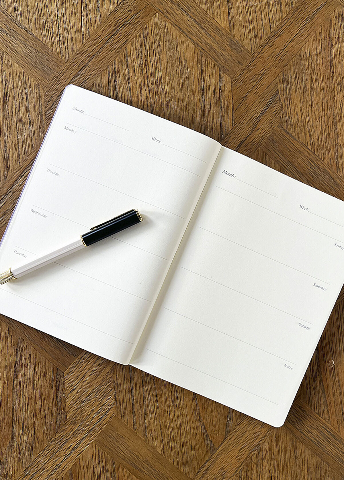 Notaret Mavi Tarihsiz Haftalık Ajanda - 3