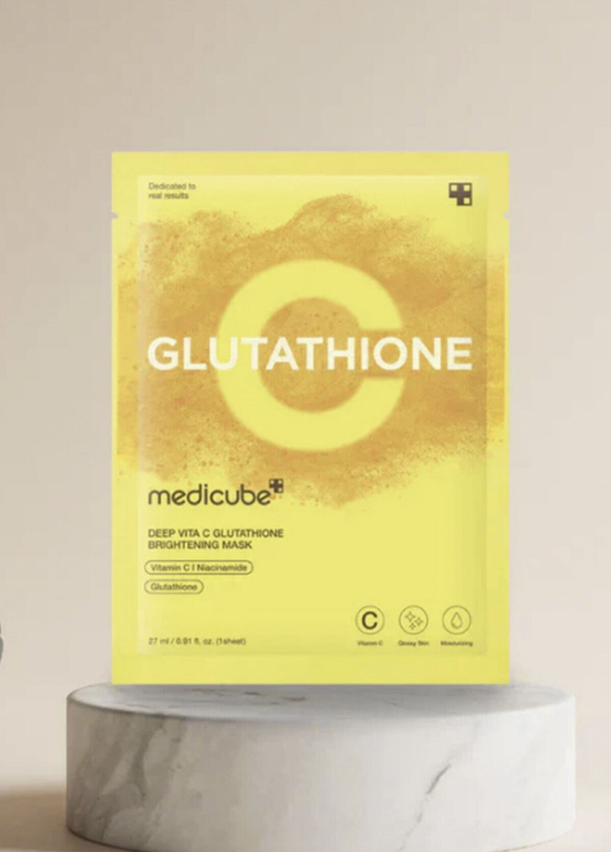 Medicube Deep Vita C Glutathione Brightening Mask Parlaklık Veren Yüz Maskesi 27 ml - 3