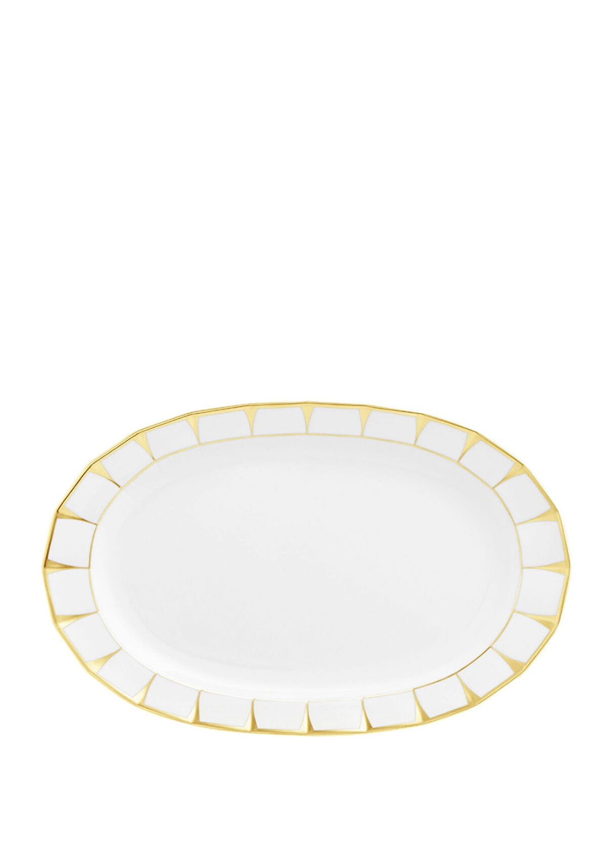 Furstenberg Grecque Athena Porselen Oval Servis Tabağı 33,5 cm - 1