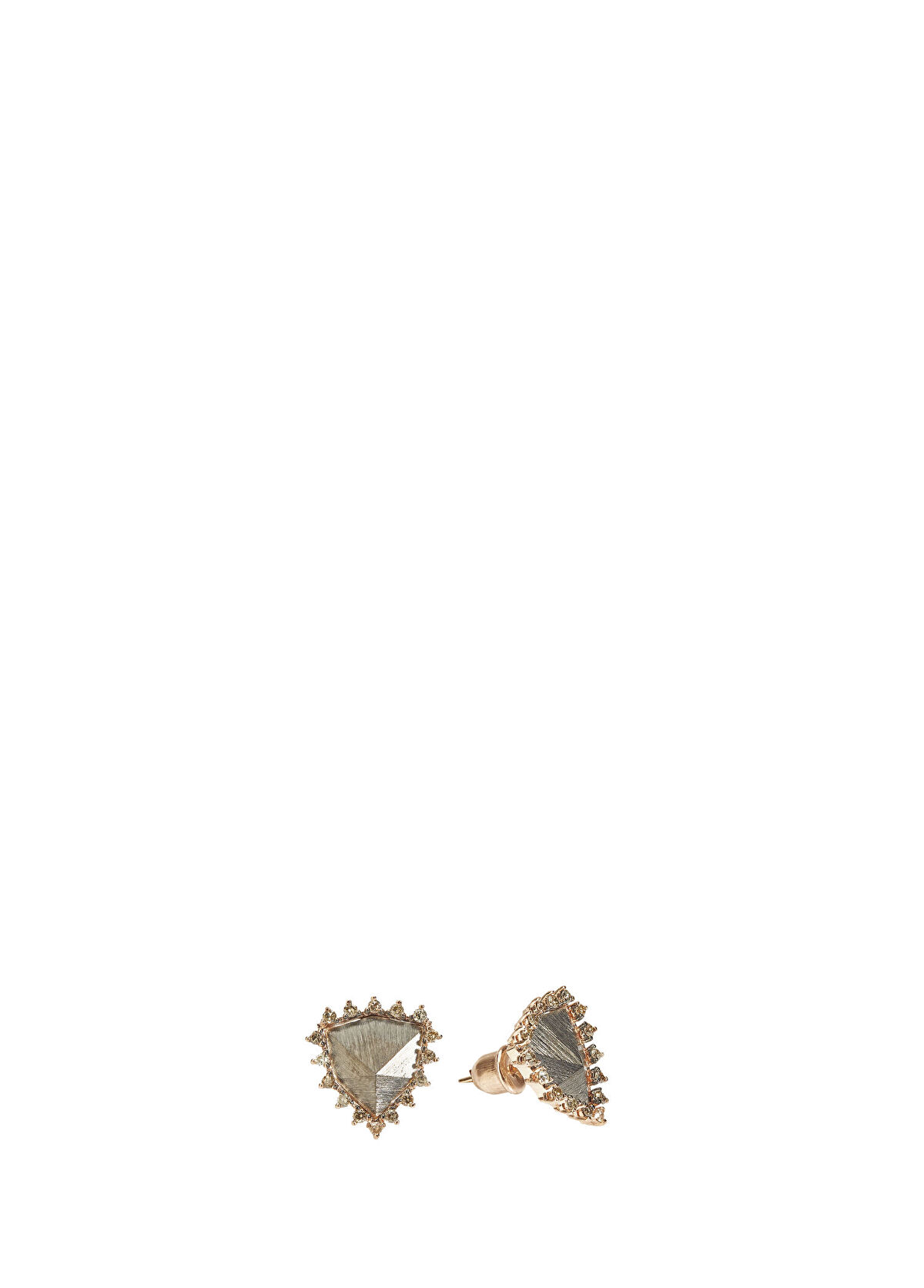 Urart Eternity Single Small Women Gold Silver Earring - 1