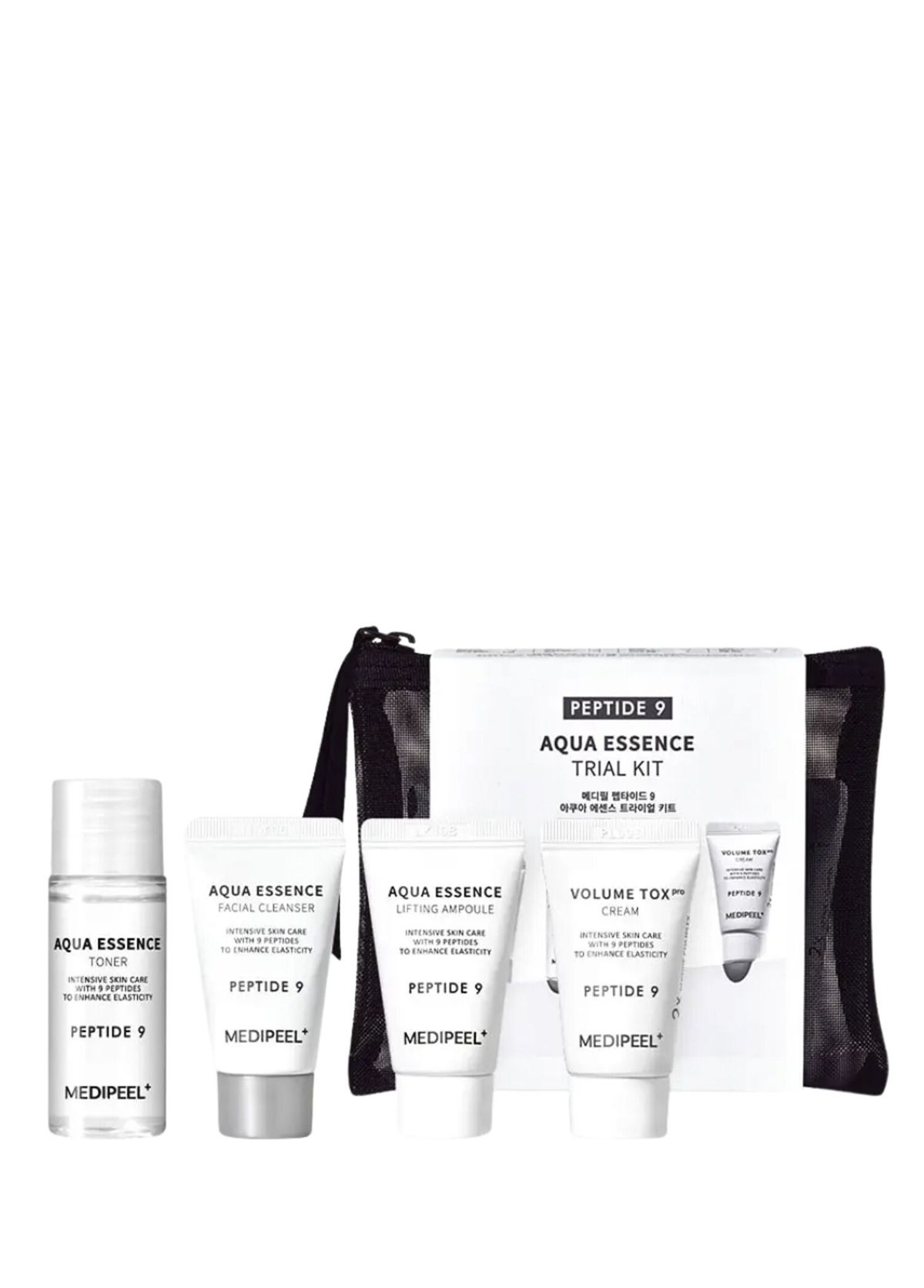 MEDIPEEL Peptide 9 Aqua Essence Trial Kit Antioksidan İçeren Canlandırıcı 4'lü Cilt Bakım Seti - 1