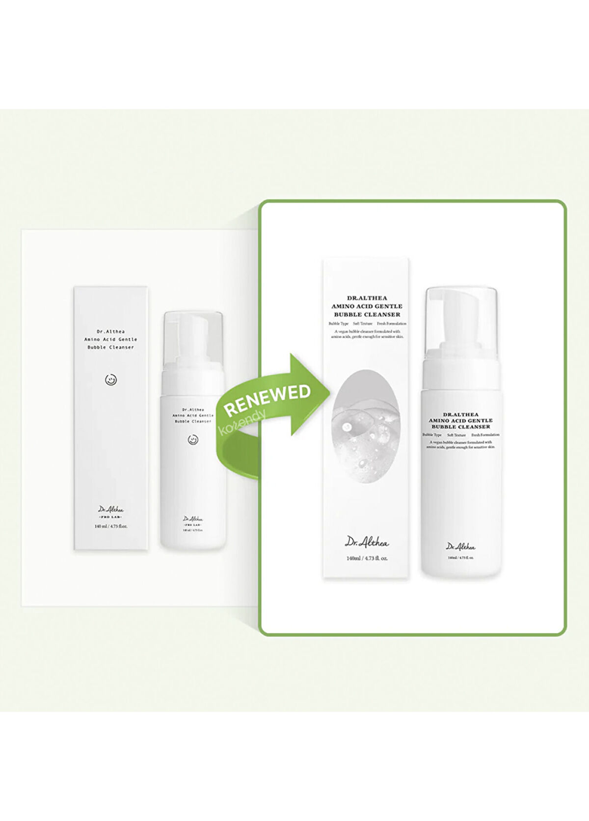 Dr. Althea Amino Acid Gentle Bubble Cleanser Gözenek Arındırıcı Yüz Temizleyici Köpük 140 ml - 3