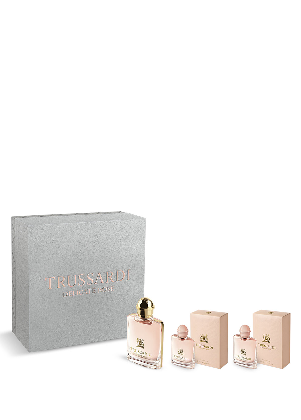 Trussardi Delıcate Rose Urban Mını EDT 50 ml Natural Spray + EDT Natural Spray 2x7 ml Kadın Parfüm Seti - 1