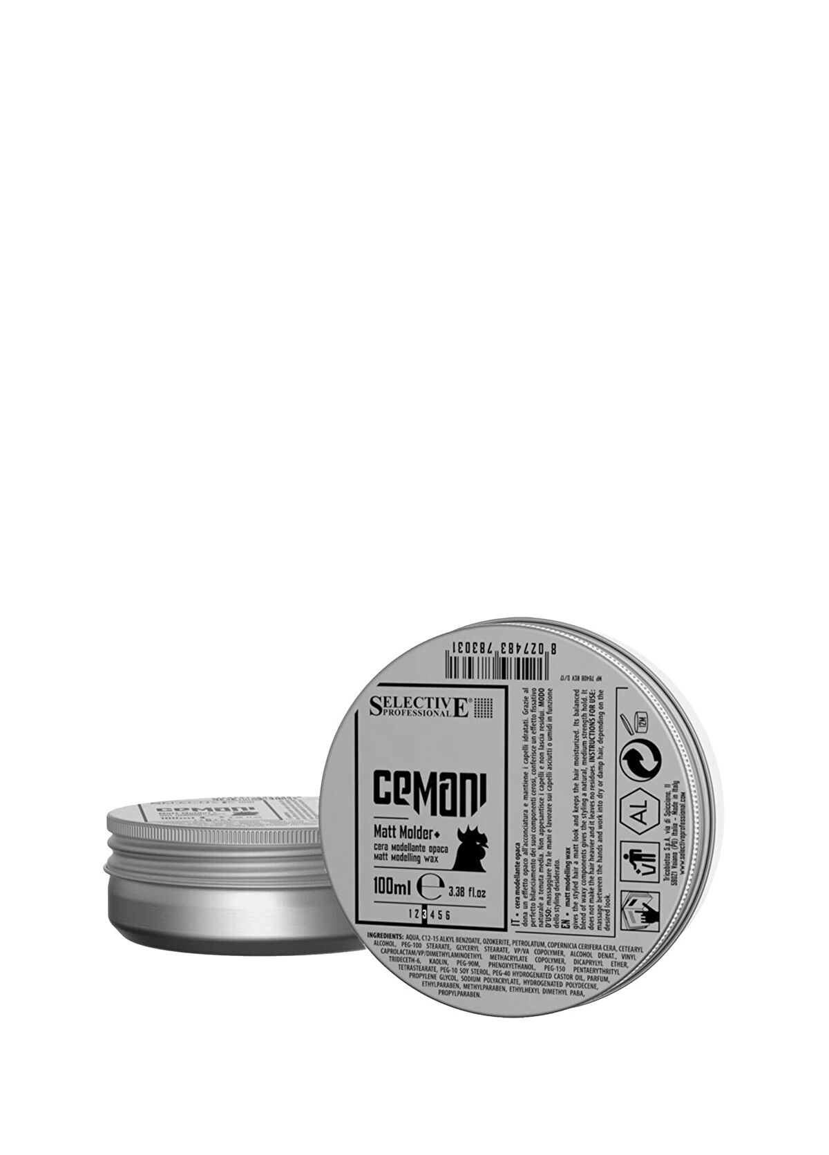 Selective Professional Cemani Matt Molder Şekillendirici Saç Wax 100 ml - 1