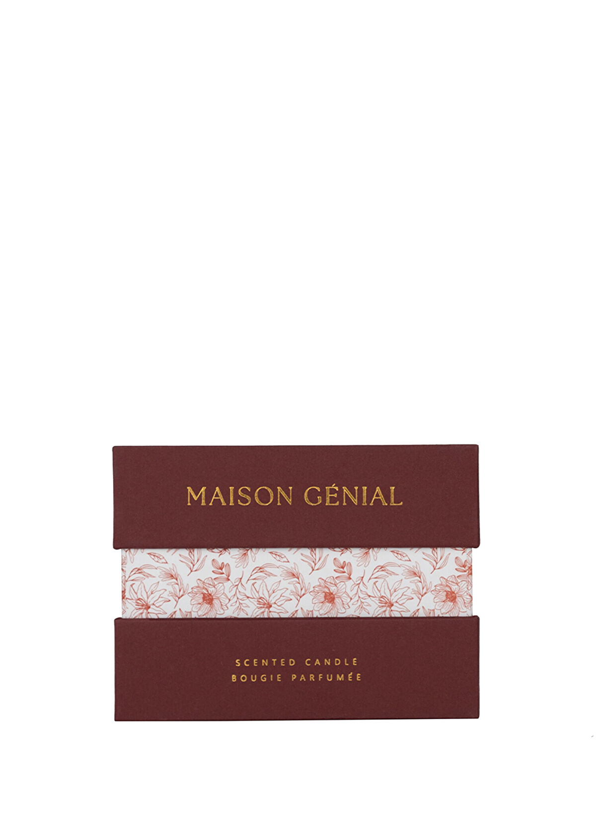 Maison Genial Luxury Sandal Wood Bordo Orta Boy Mum 210g - 3