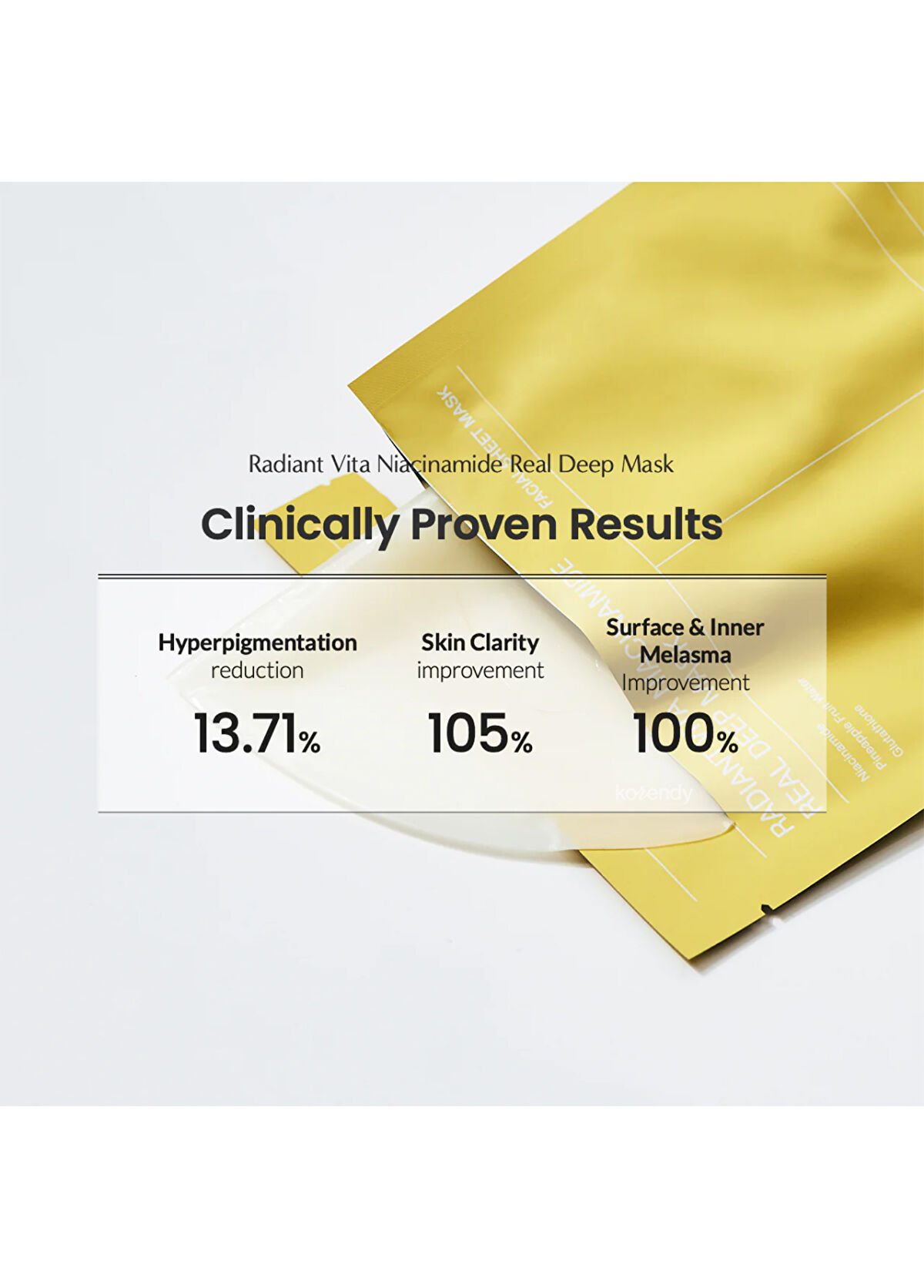 Biodance Real Deep Mask Radiant Vita Niacinamide Koyu Leke Karşıtı Parlatıcı Şeffaflaşan 4'lü Maske - 3