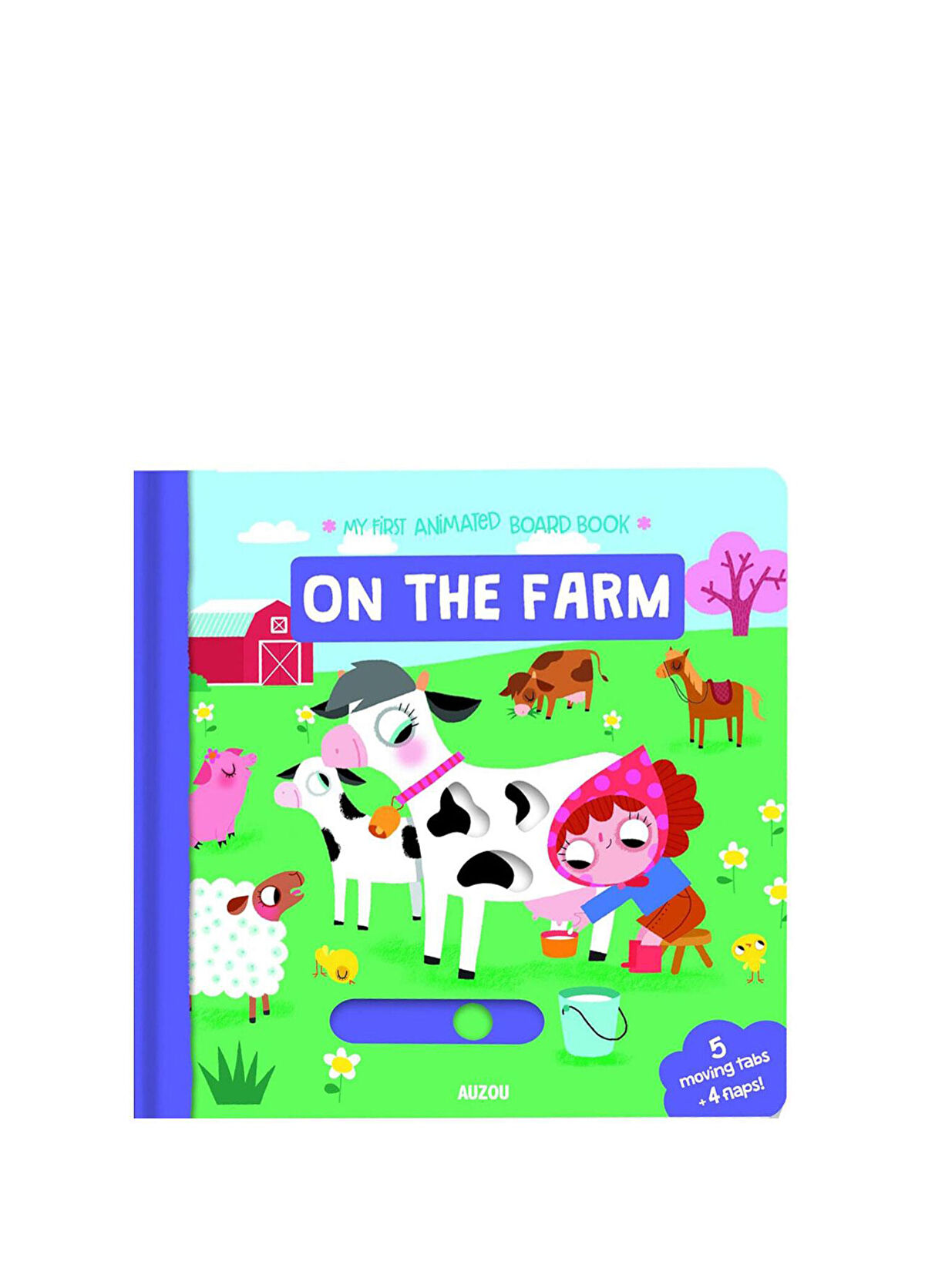 Auzou On the Farm My First Animated Board Book Çocuk İngilizce Aktivite Kitabı - 1