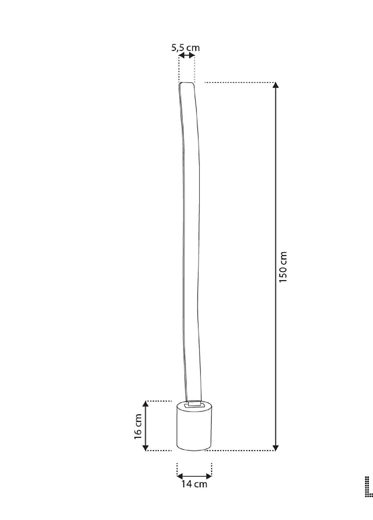 Heka Oslo Platin Beyaz Akrilik Lambader - 3
