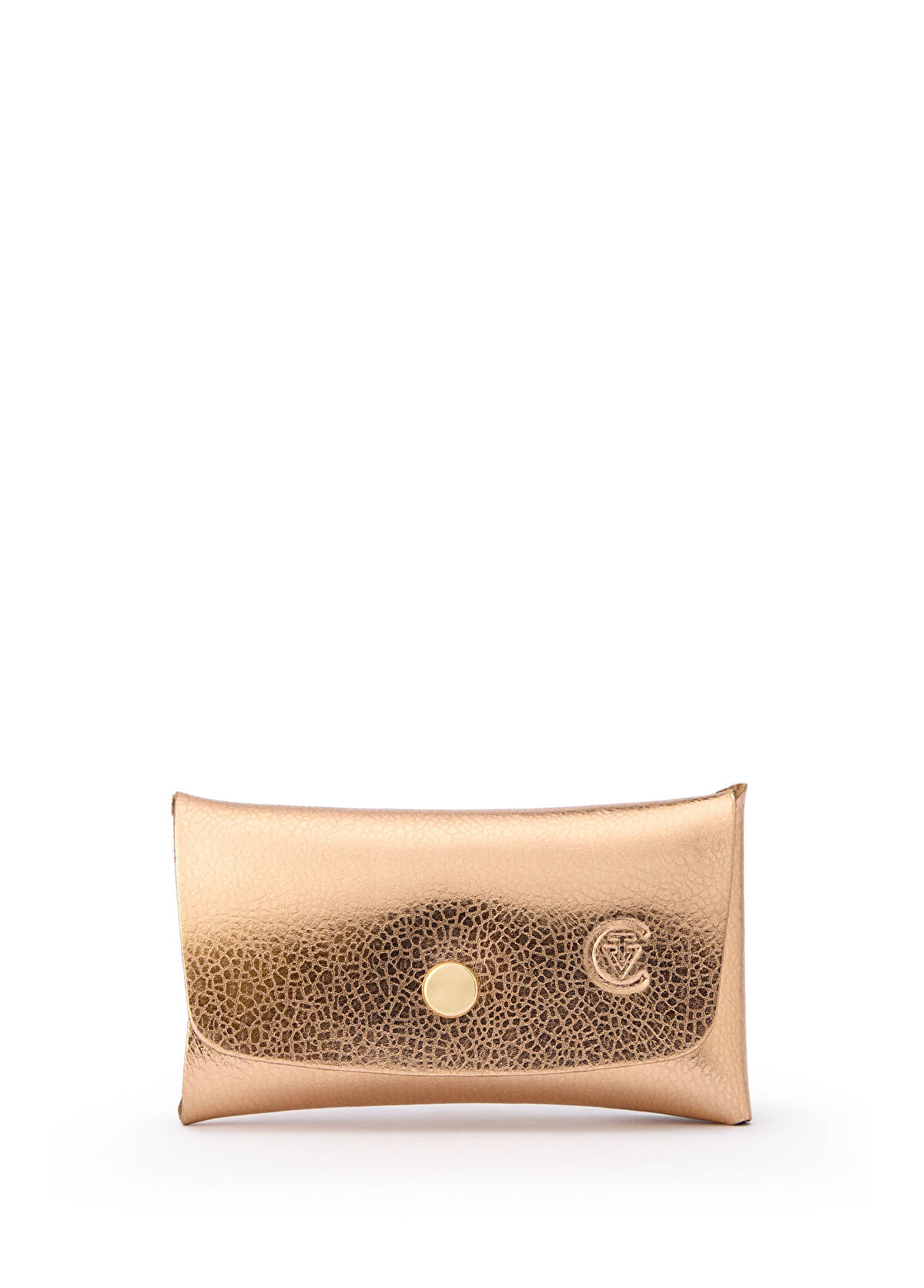 Chivit Rose Gold Deri Çift Girişli Kadın Cüzdan  - 1