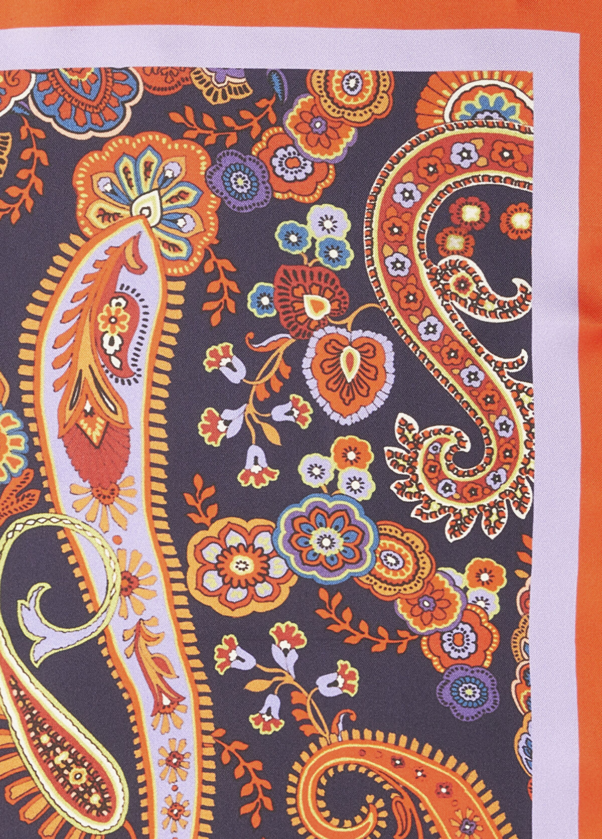 Beymen Club Kırmızı Şal Desenli 50x50 cm Kadın İpek Eşarp - 3