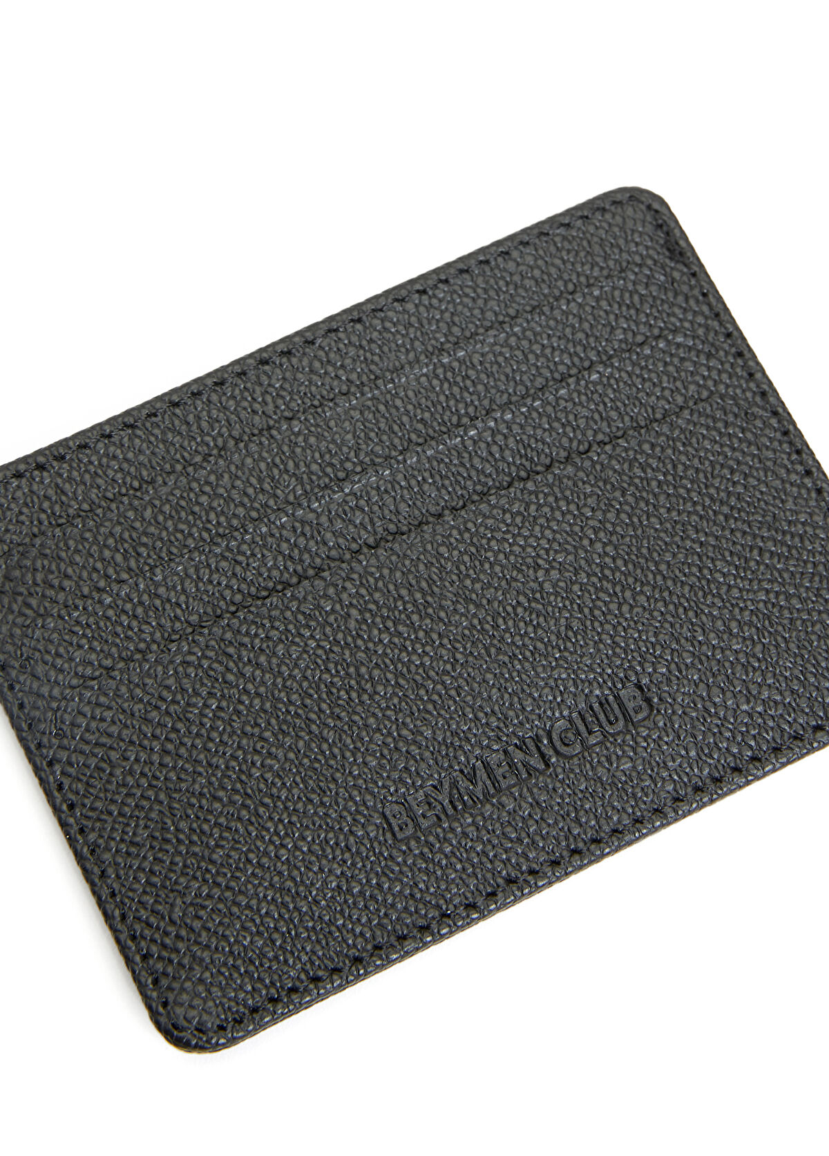 Beymen Club Black Mens Leather Card Holder - 3