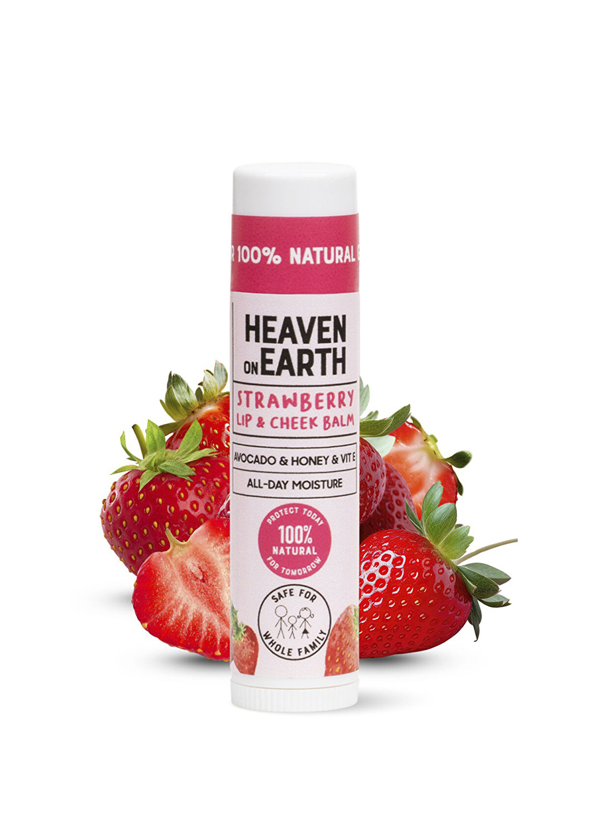 Heaven On Earth %100 Doğal Nemlendirici Besleyici Çilekli Dudak ve Yanak Balmı 10 ml - 3