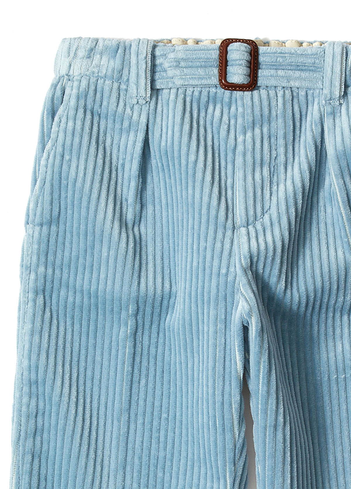 Gucci Mavi Unisex Çocuk Kadife Pantolon - 3