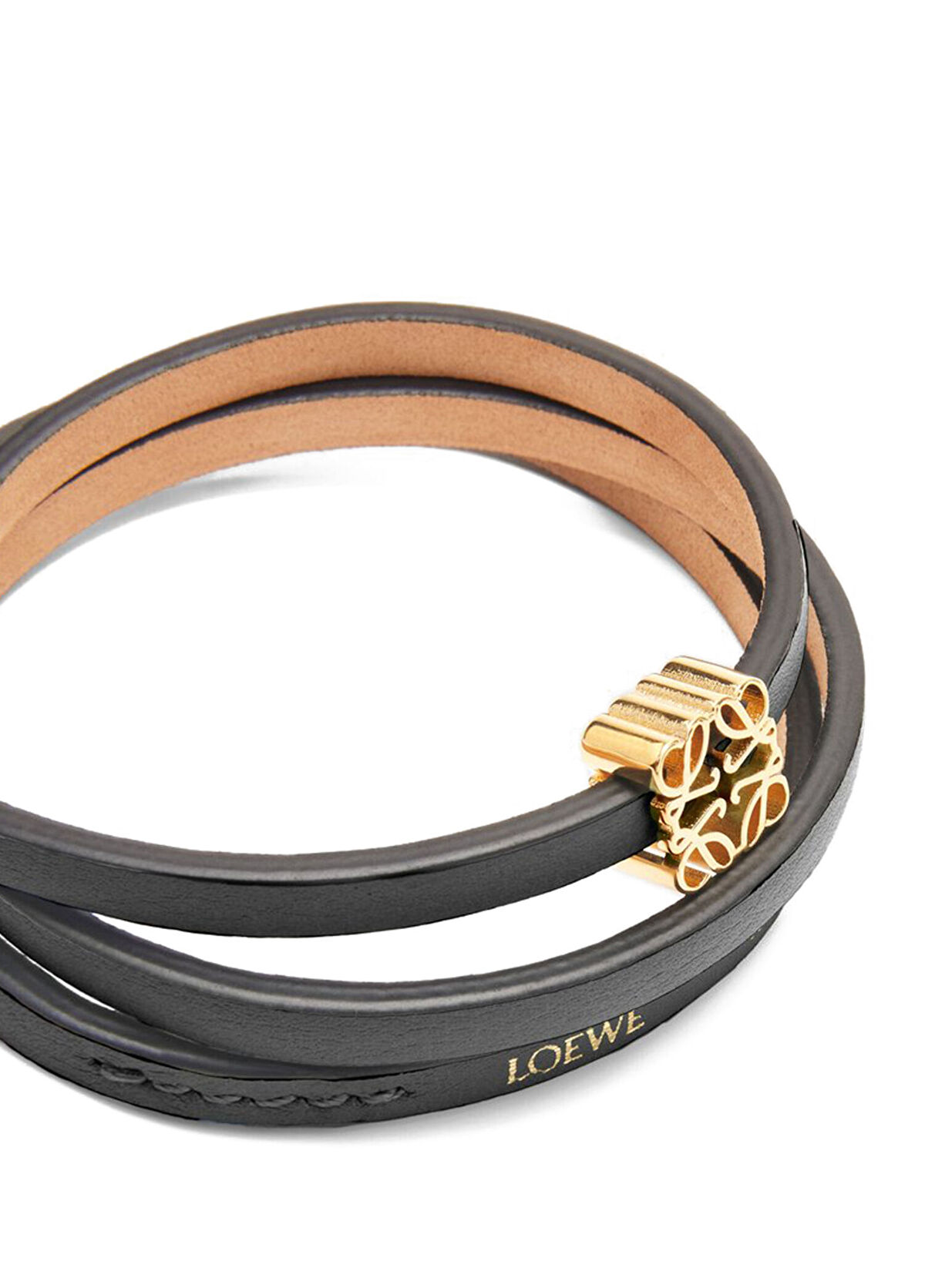 Siyah Kadın Deri Bileklik - Görsel 4