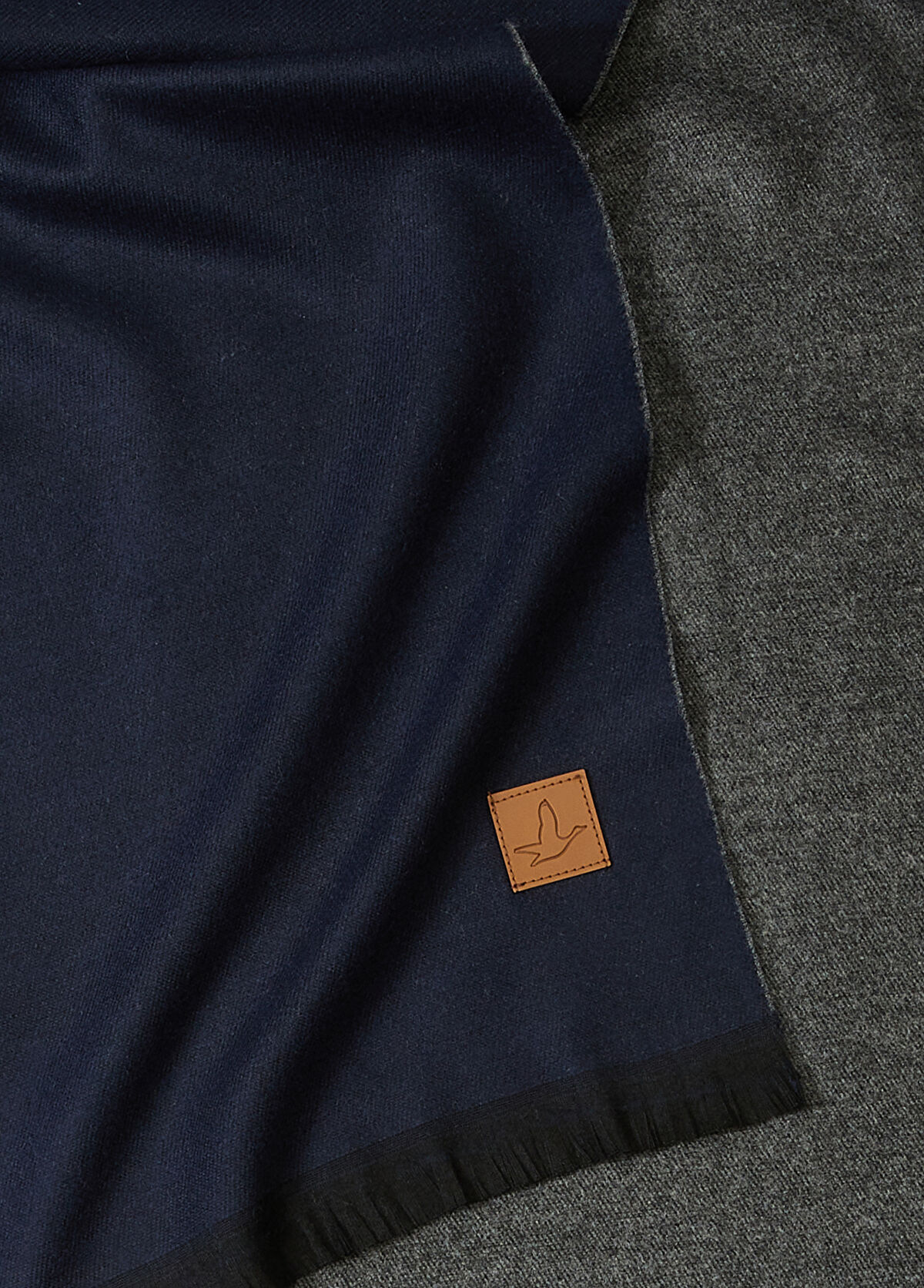 Beymen Club Navy Blue Grey Men's Scarf - 3