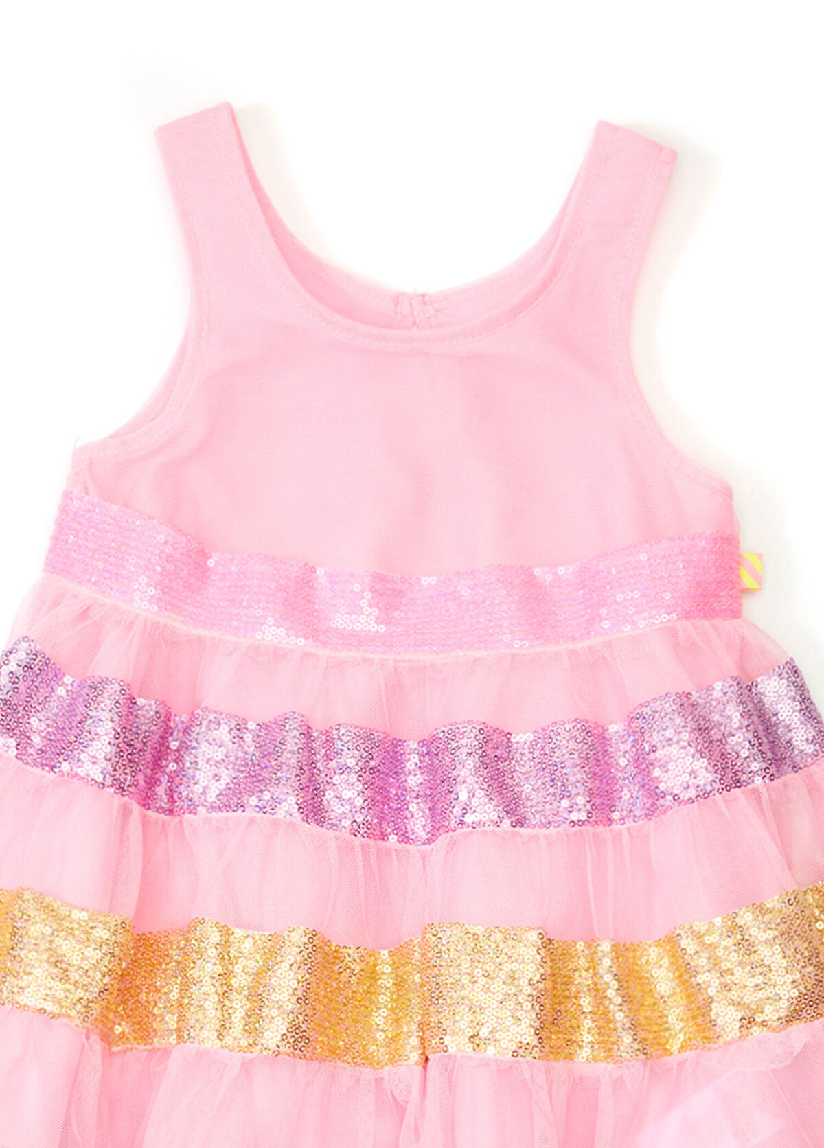 Billieblush Pembe Payet İşlemeli Kız Çocuk Tül Elbise - 3