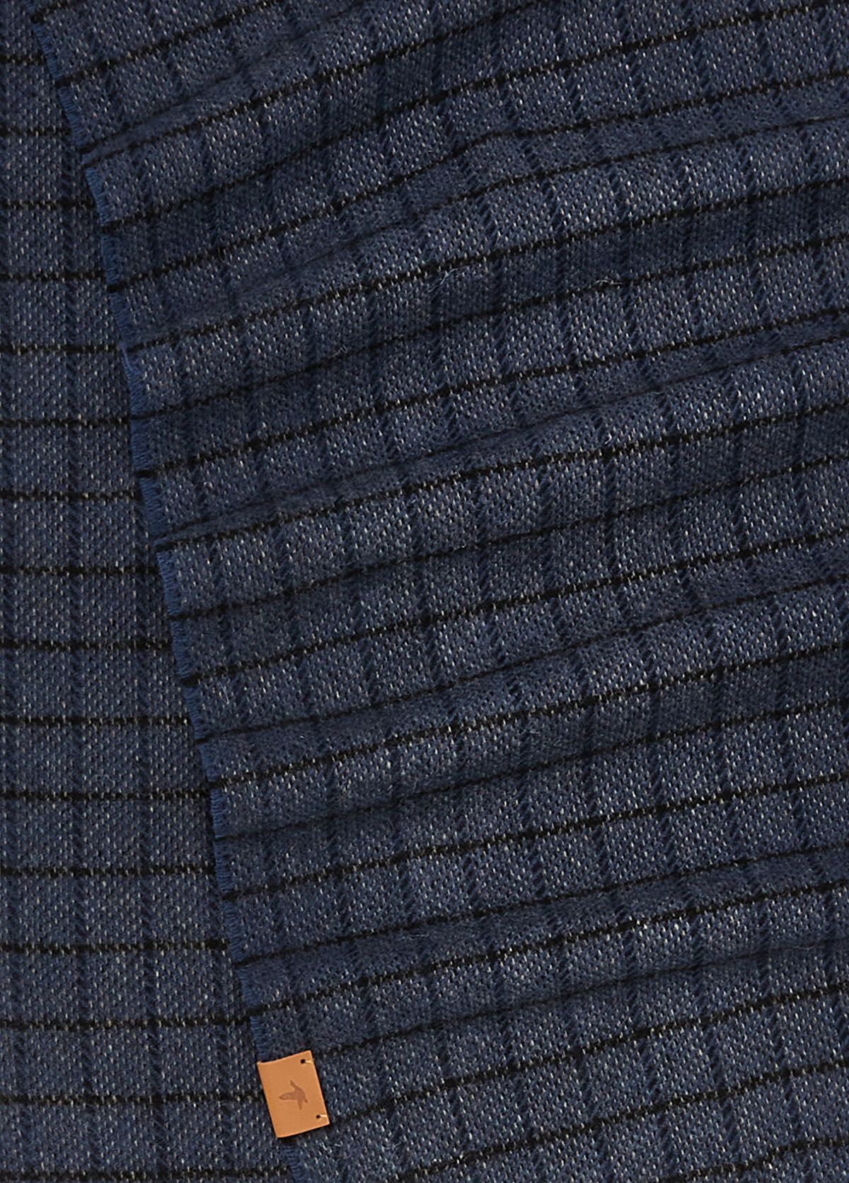 Beymen Club Mavi Kare Desenli Erkek Yün Atkı - 3