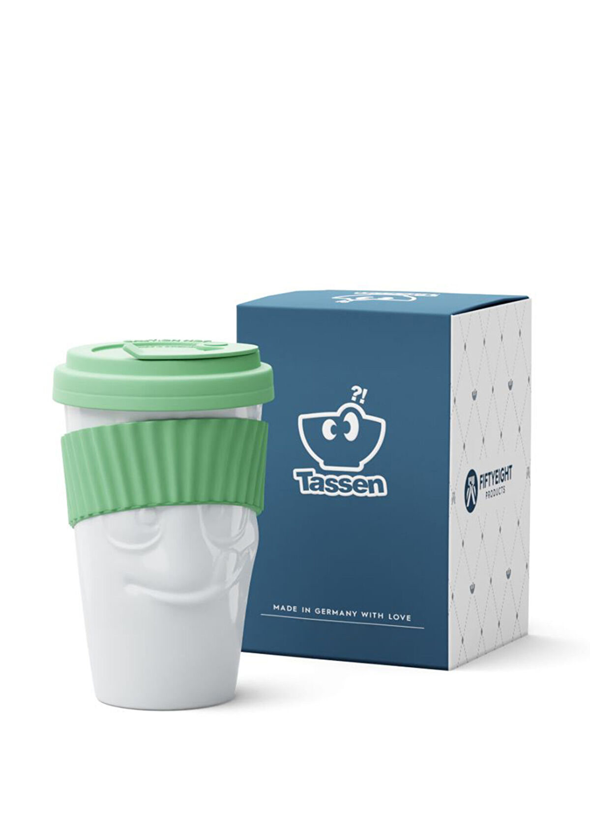 Tassen To Go Yeşil Porselen Kupa - 3