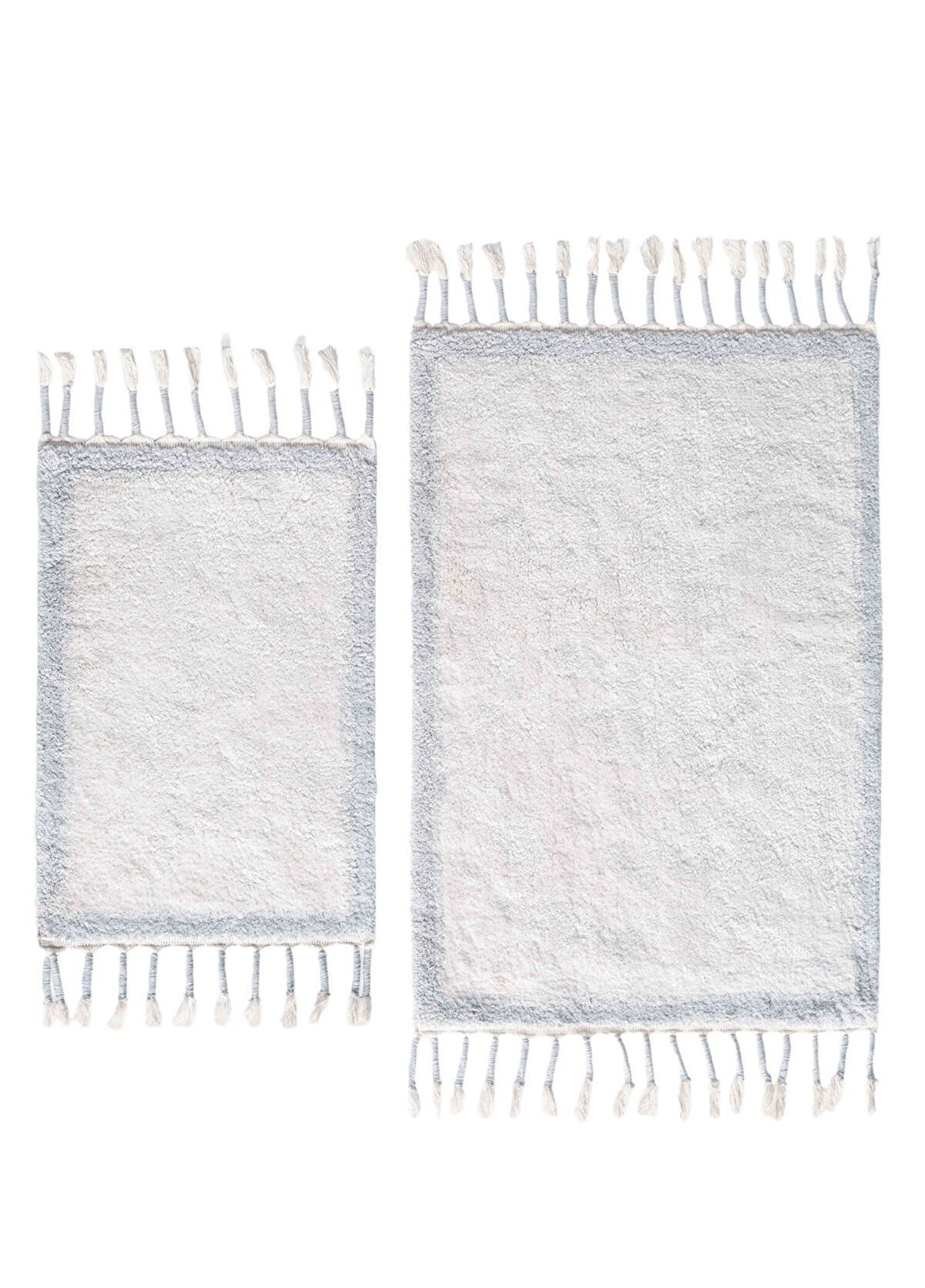 Irya Root Light Blue 100% Cotton 2-Piece Bath Mat - 1