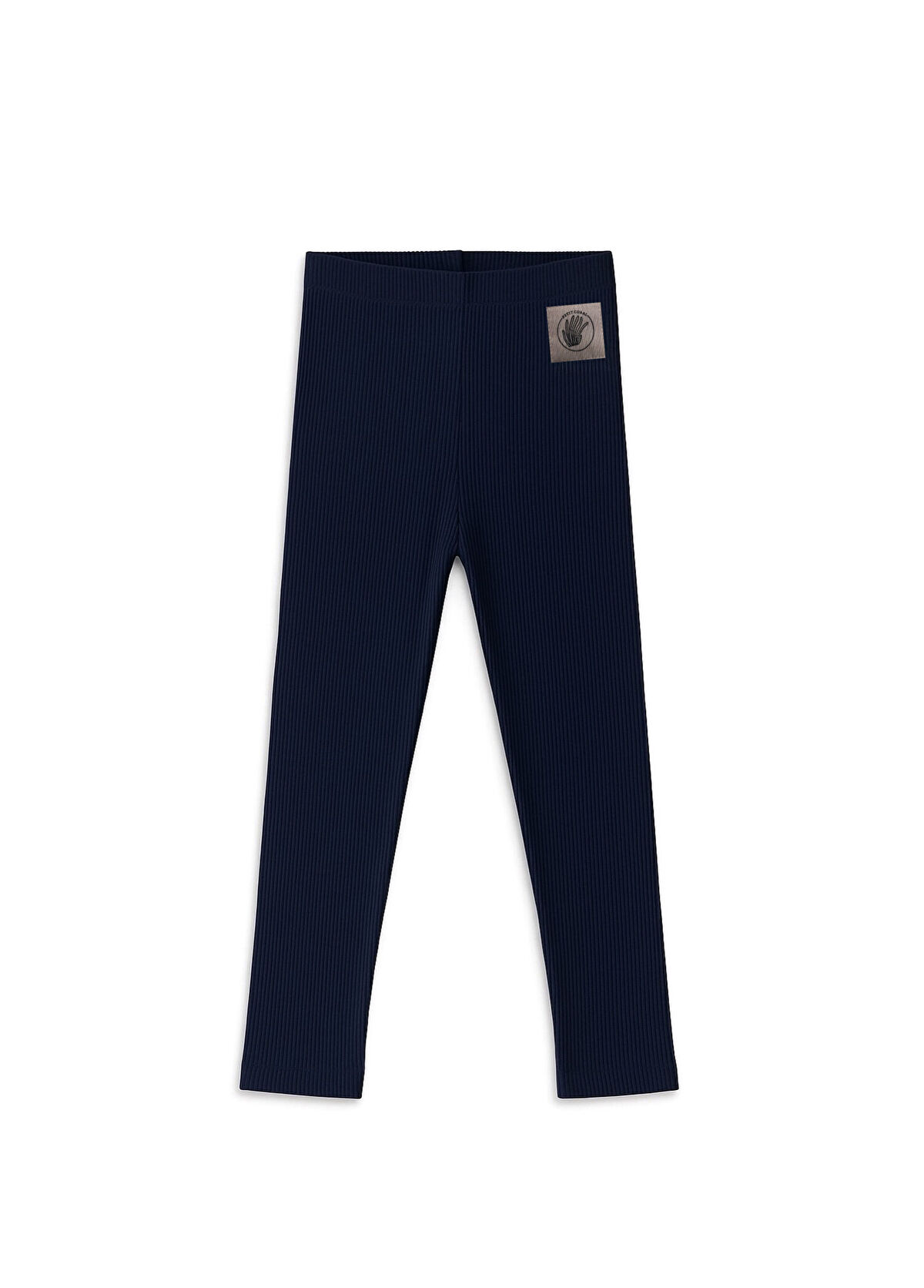 Petit Coral Navy Blue Cotton Girl Camisole Leggings - 1