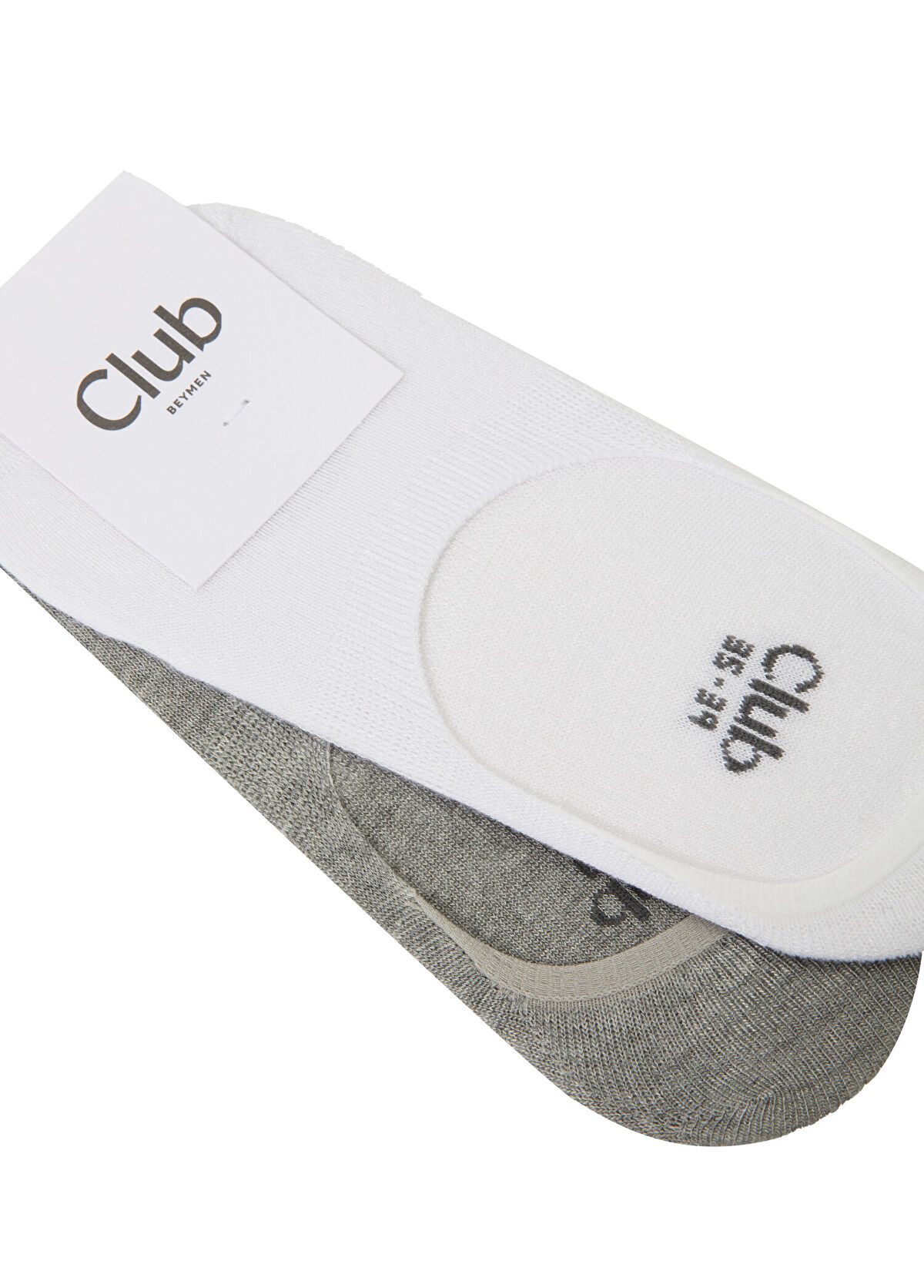 Beymen Club White Grey Women's Bamboo Socks Set - 3