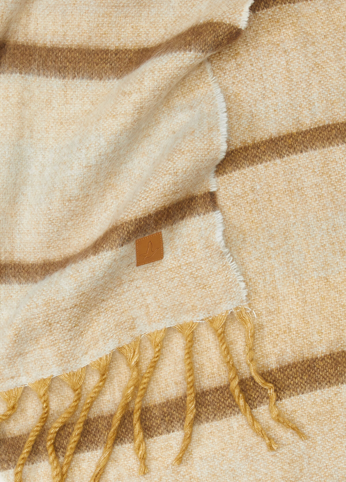 Beymen Club Beige Brown Striped Women's Scarf - 3