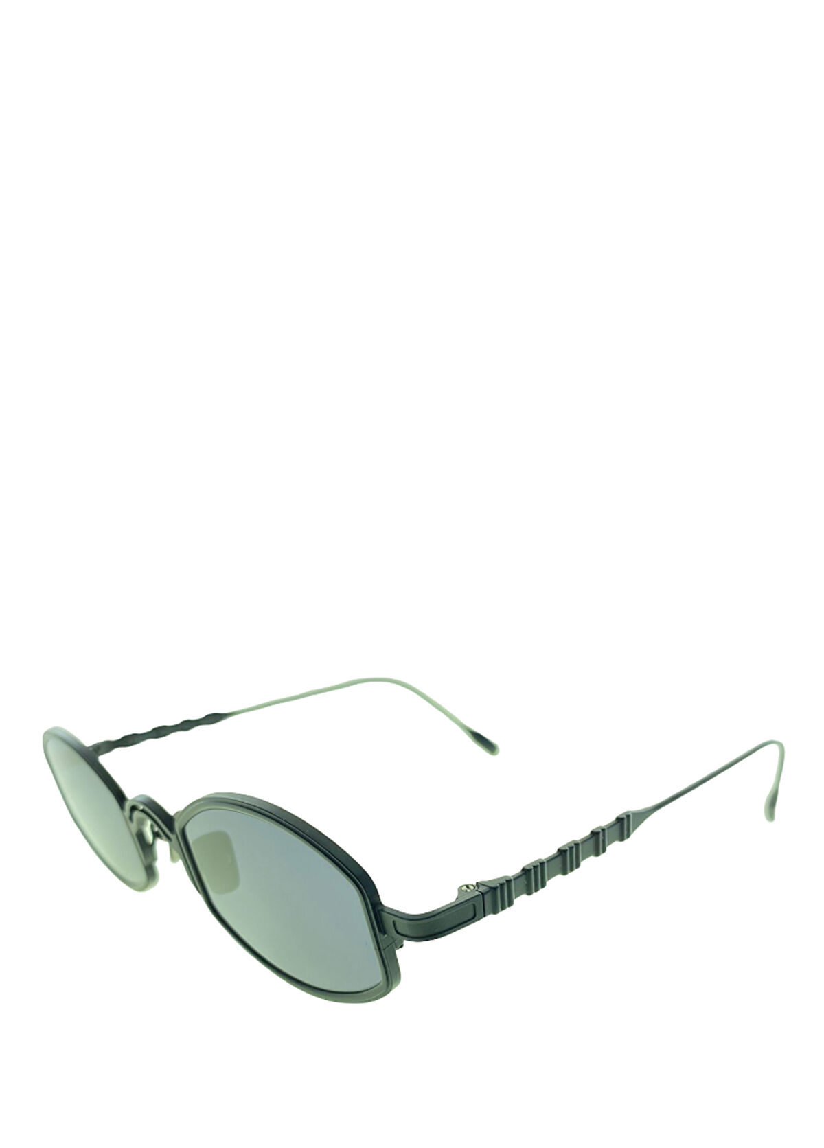 Capote Black Metal Unisex Sunglasses - 3