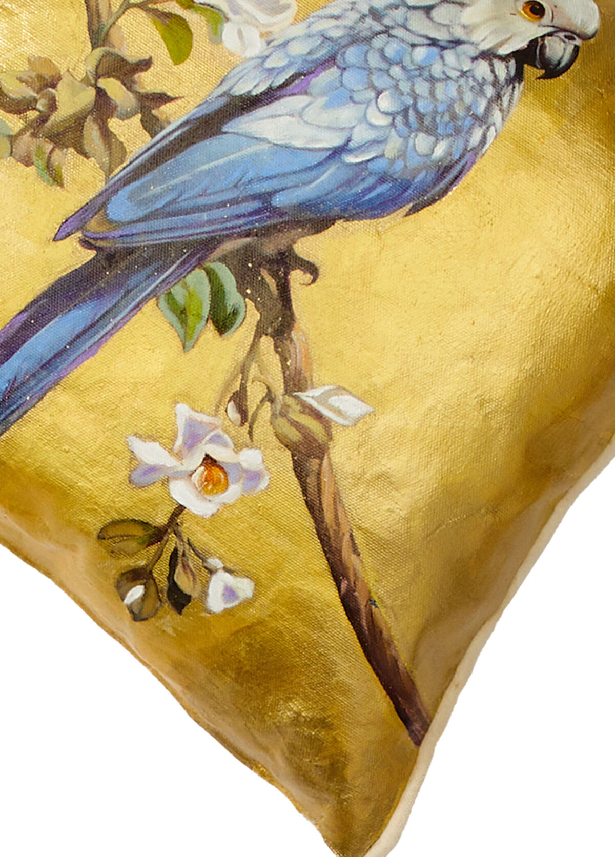 Elif Erdem Lucky Parrot Patterned Linen Throw Pillow 45 x 45 cm - 3