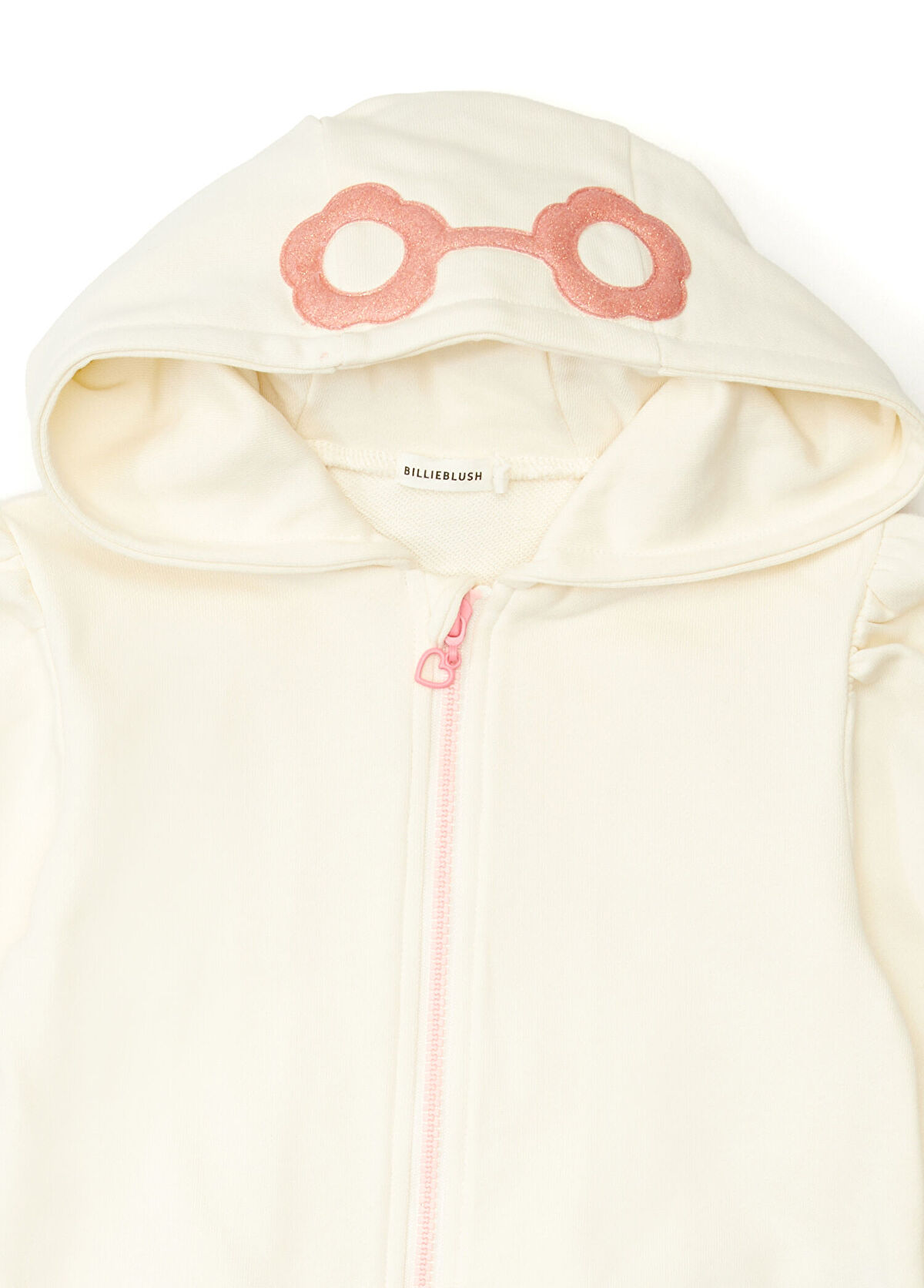 Billieblush Cream Hooded Girls Sweatshirt - 3