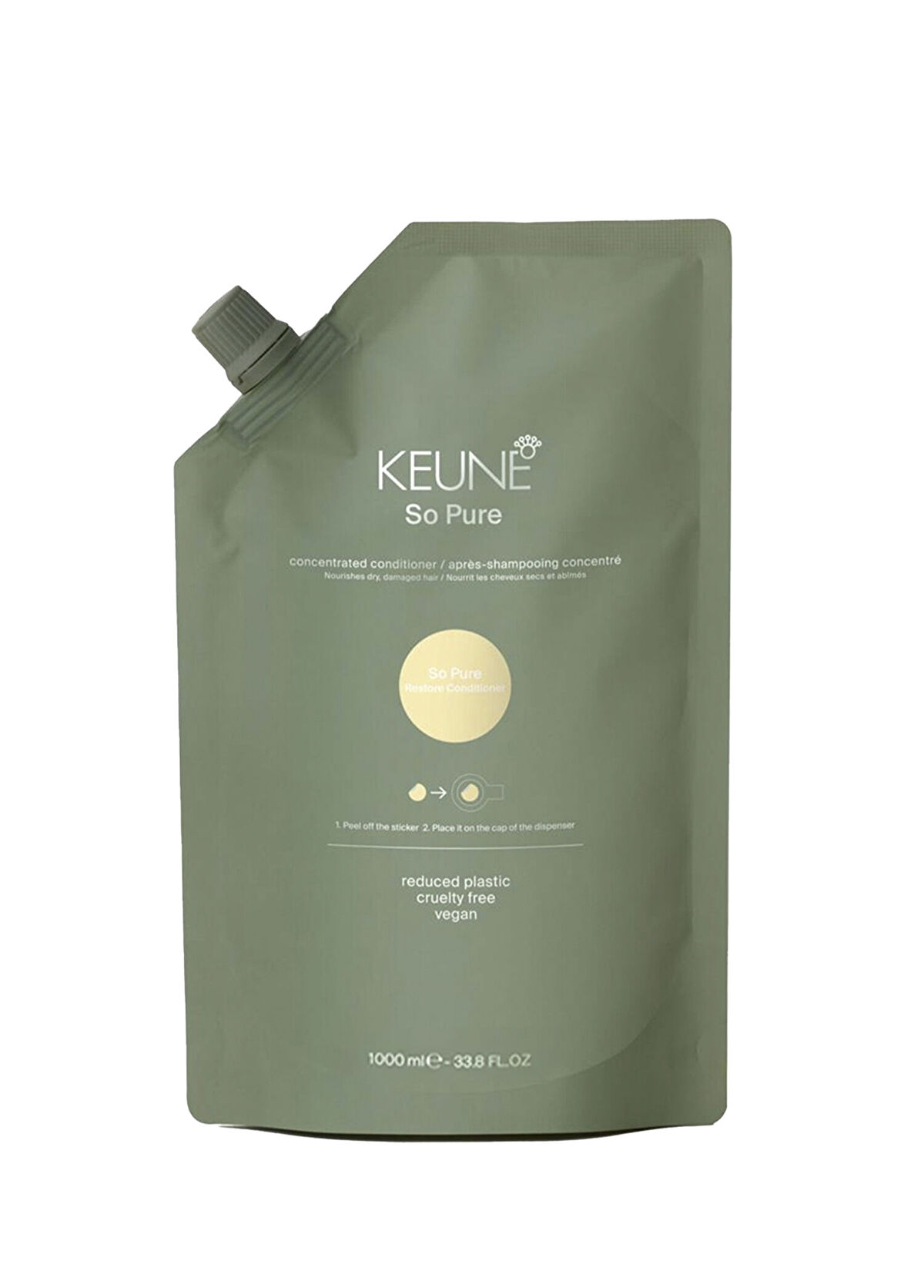 Keune So Pure Restore Yenileyici Canlandırıcı Refill Şampuan 1000 ml - 1