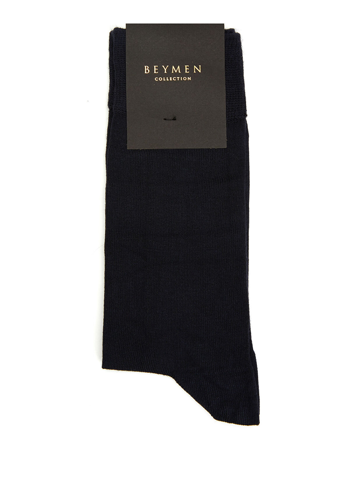 Lacivert Logo Jakarlı Erkek Bambu Çorap - Görsel 4