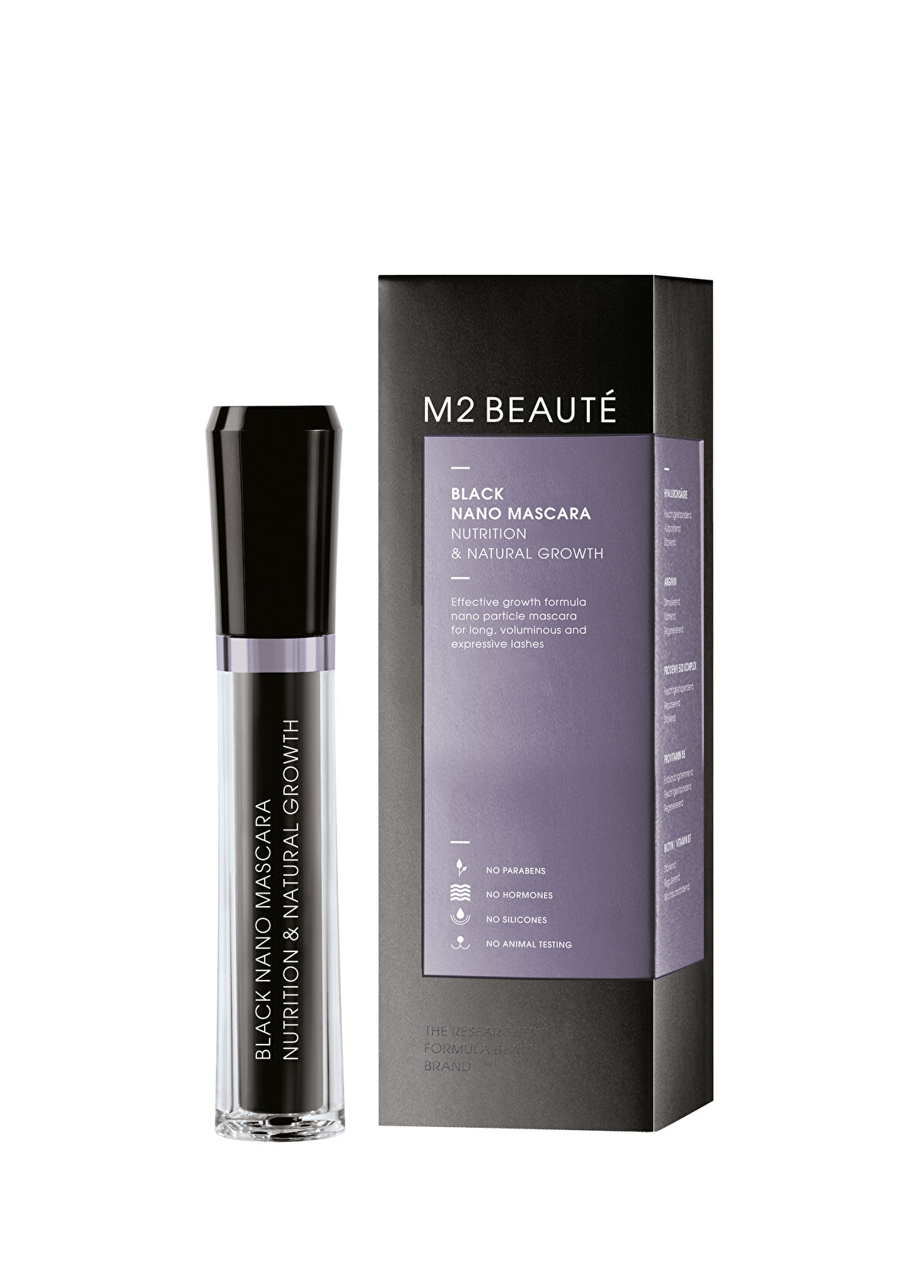 M2 Beaute Black Mascara Nutrition & Natural Growth - 3