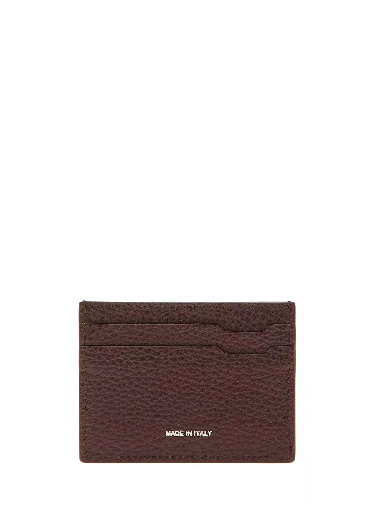 Pineider Brown Men's Leather Card Holder - 3