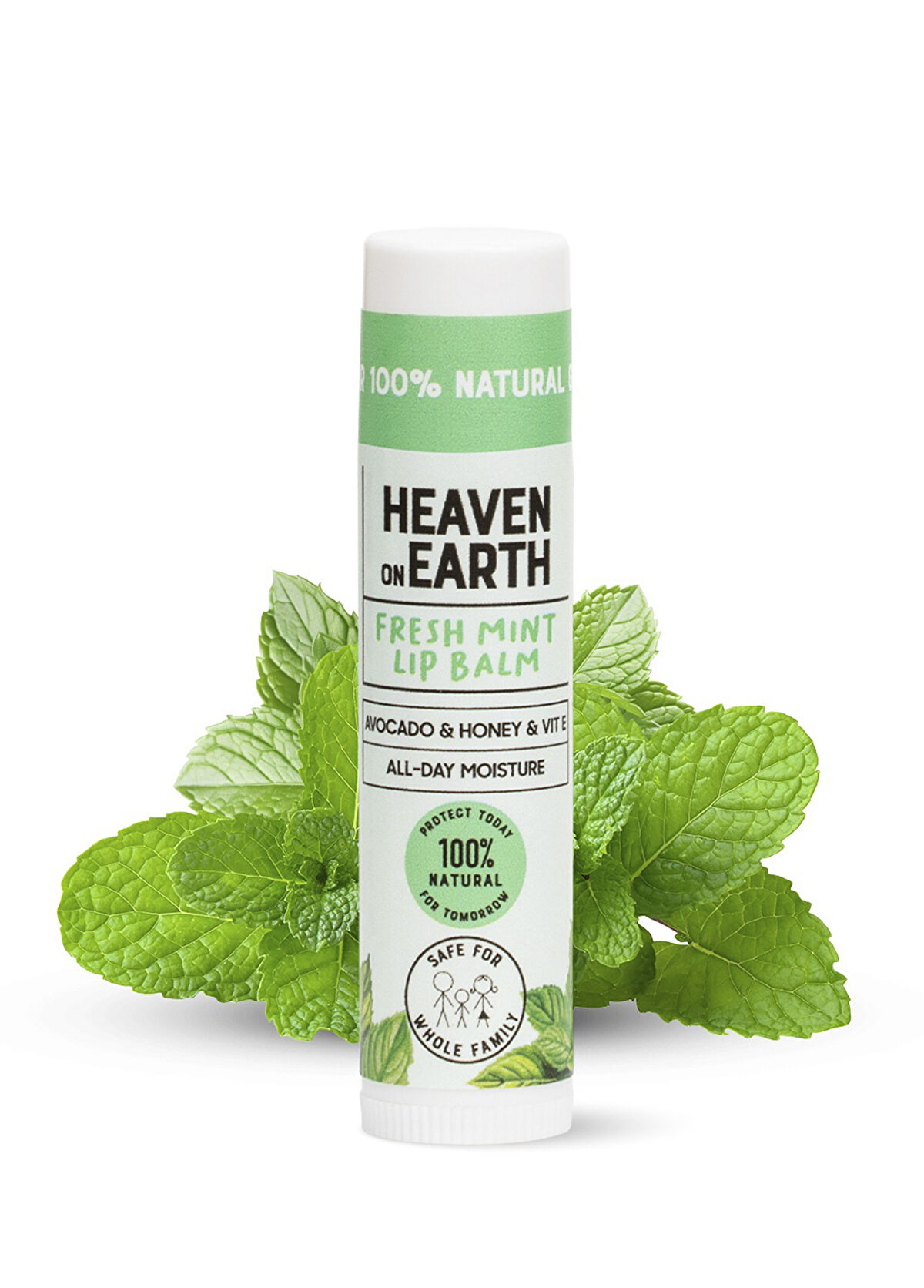 Heaven On Earth Natural & Organic Fresh Mint Lip Balm Moisturizing Nourishing Mint Lip Cream - 3